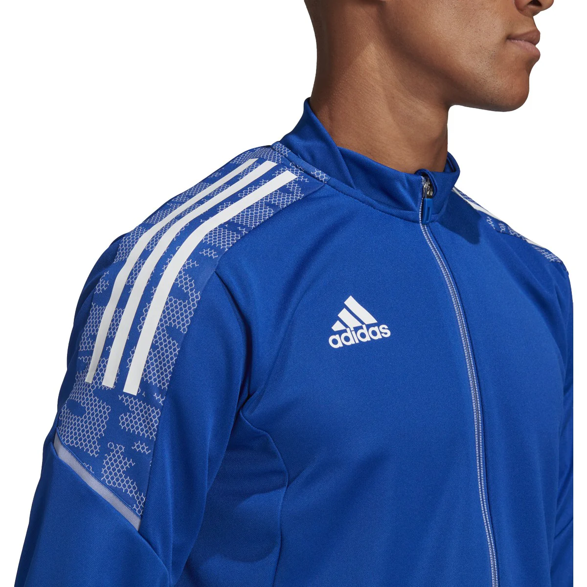 adidas Condivo 21 Training Jacket Royal/White - Image 3