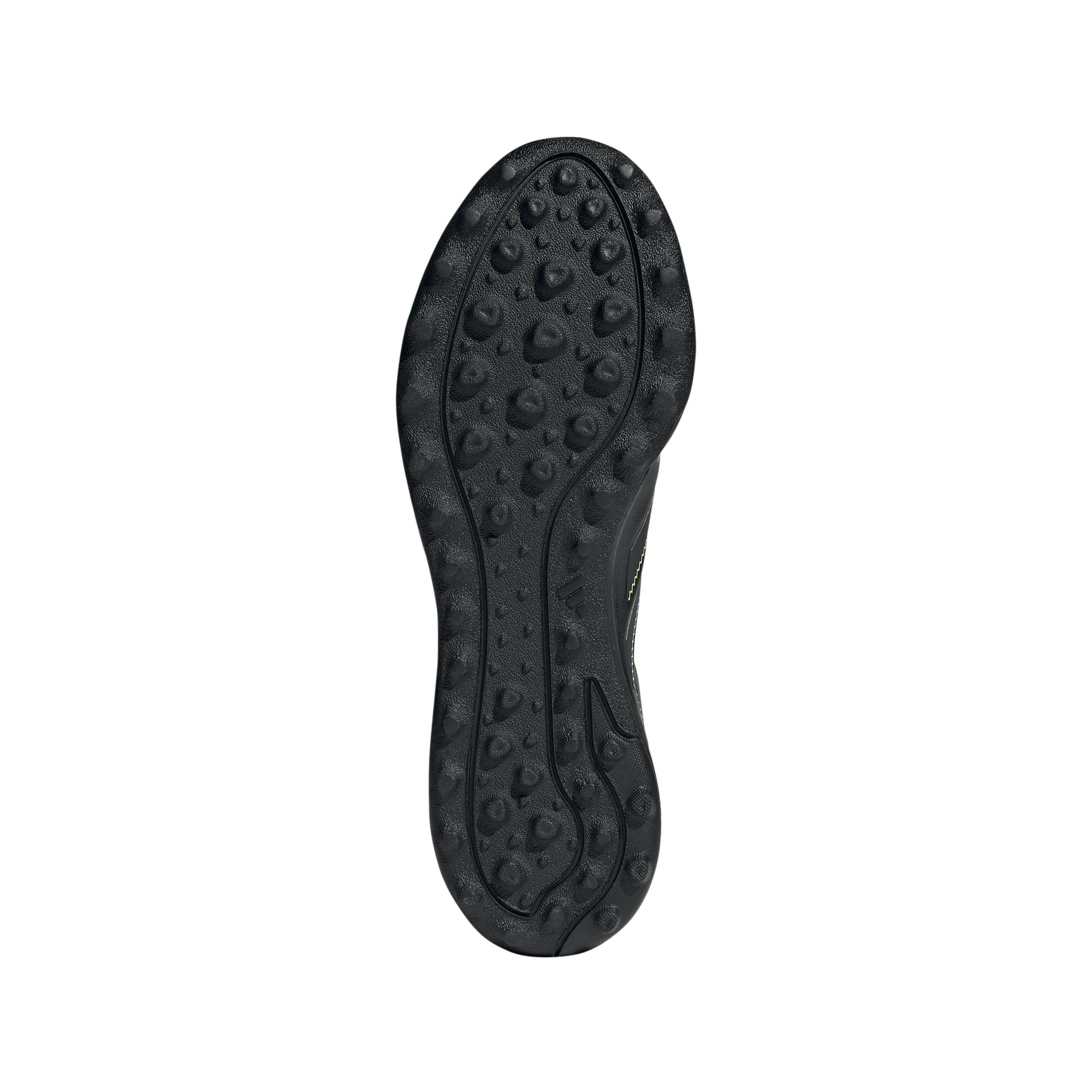 adidas Copa Pure 3 League TF Turf Soccer Cleat -Core Black / Dgh Solid Grey / Lucid Lemon - Image 3
