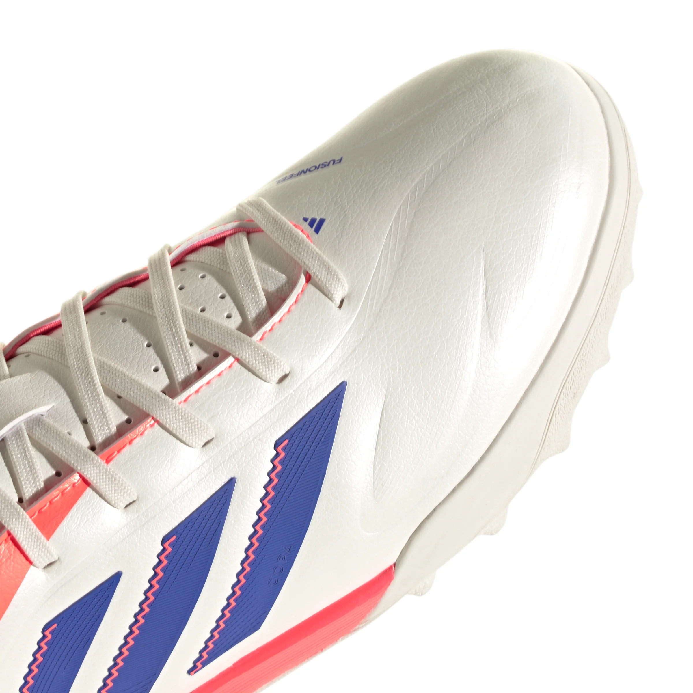adidas Copa Pure 3 League TF Turf Soccer Cleat - Off White / Lucid Blue / Signal Coral - Image 6