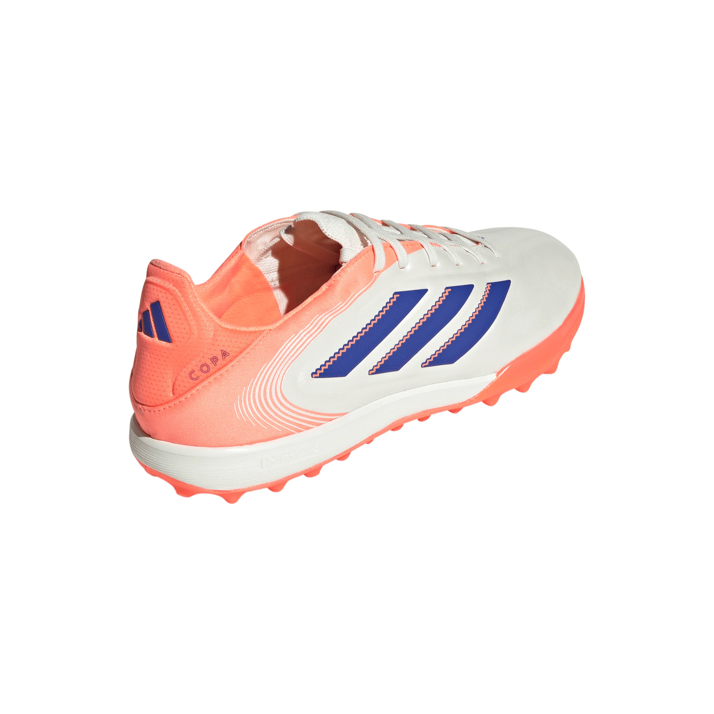 adidas Copa Pure 3 Pro TF Turf Soccer Cleats-Off White / Lucid Blue / Signal Coral - Image 5