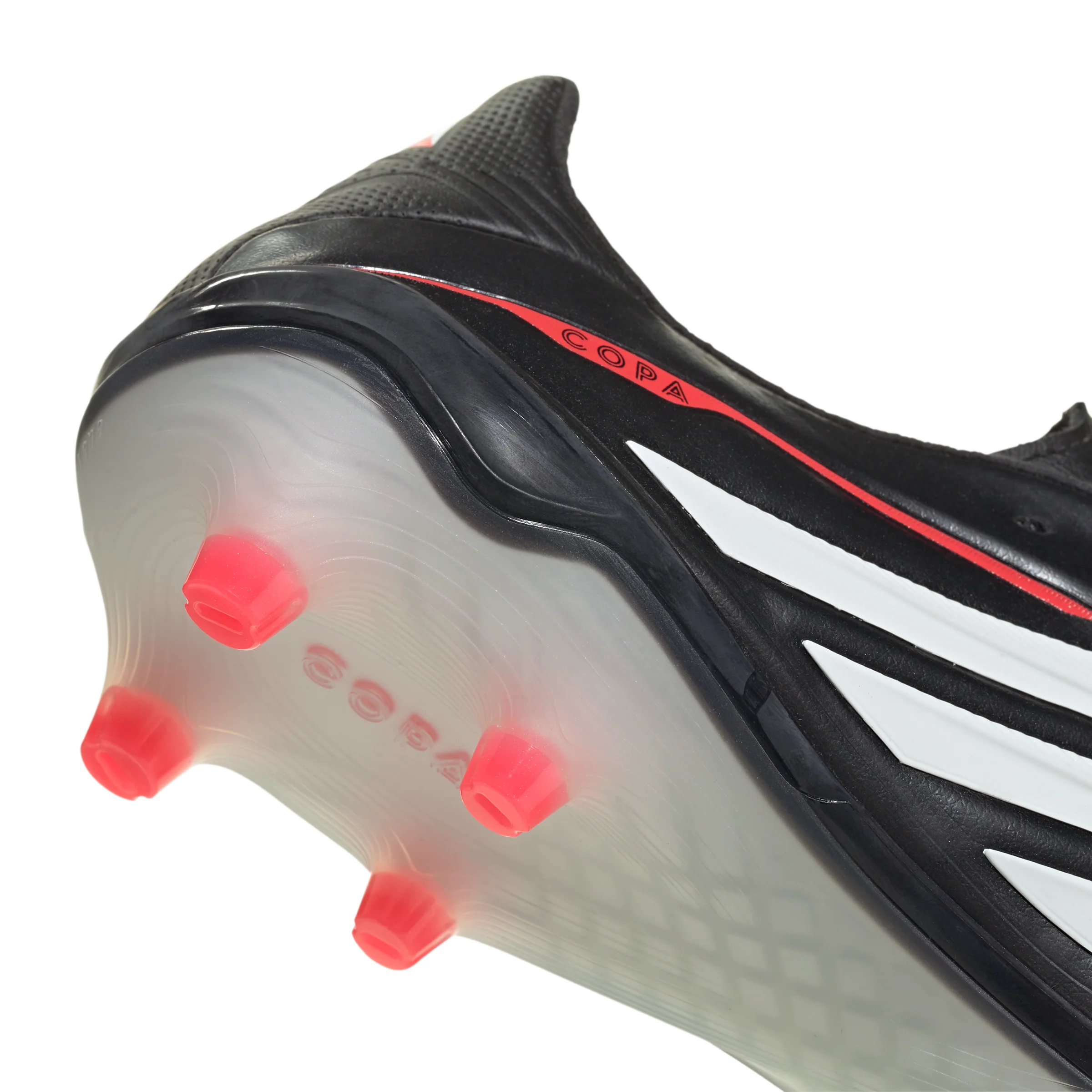adidas Copa Pure IV Elite FG Firm Ground Soccer Cleats- Core Black / Cloud White / Lucid Red - Image 7
