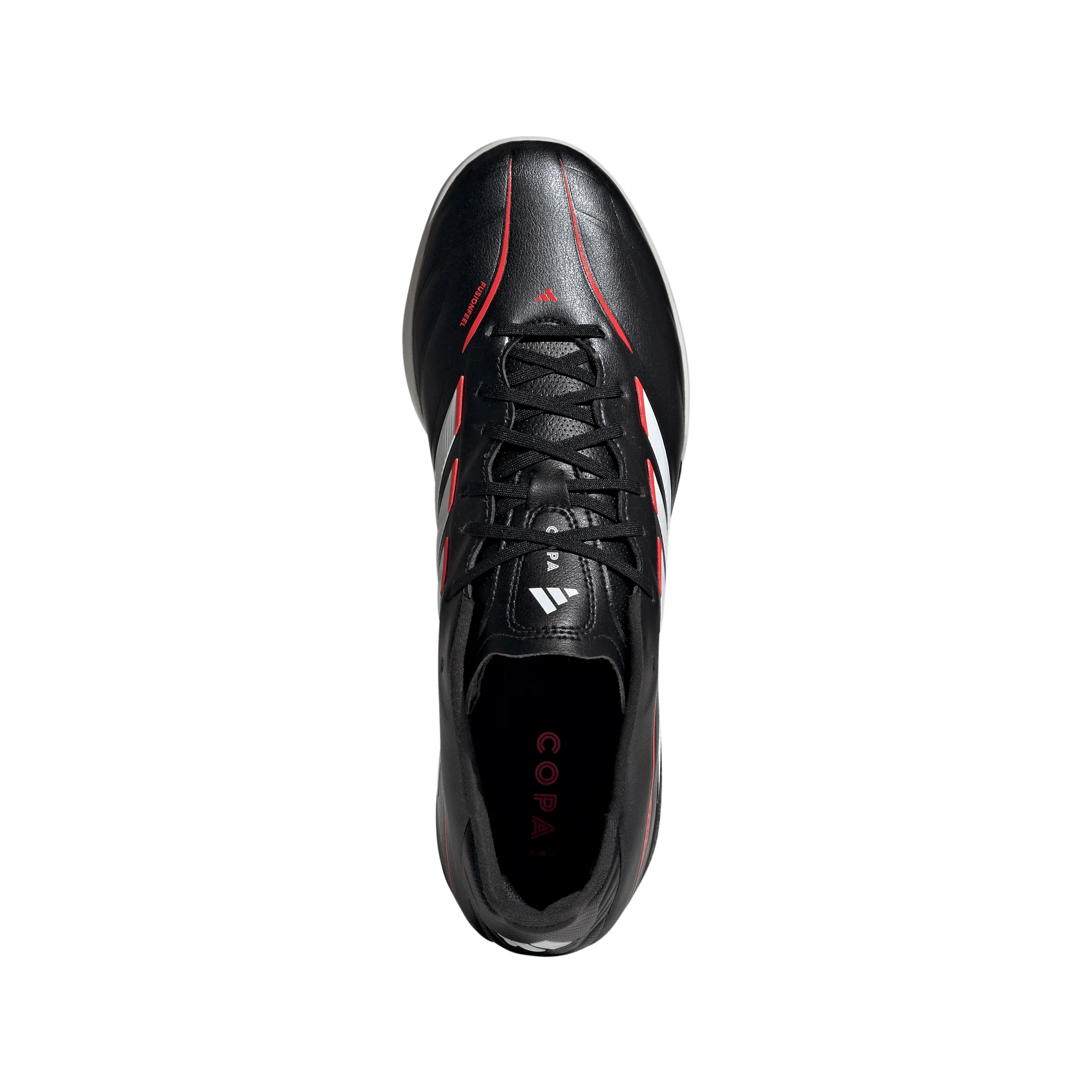adidas Copa Pure IV League TF Turf Soccer Cleats- Core Black / Cloud White / Lucid Red - Image 3