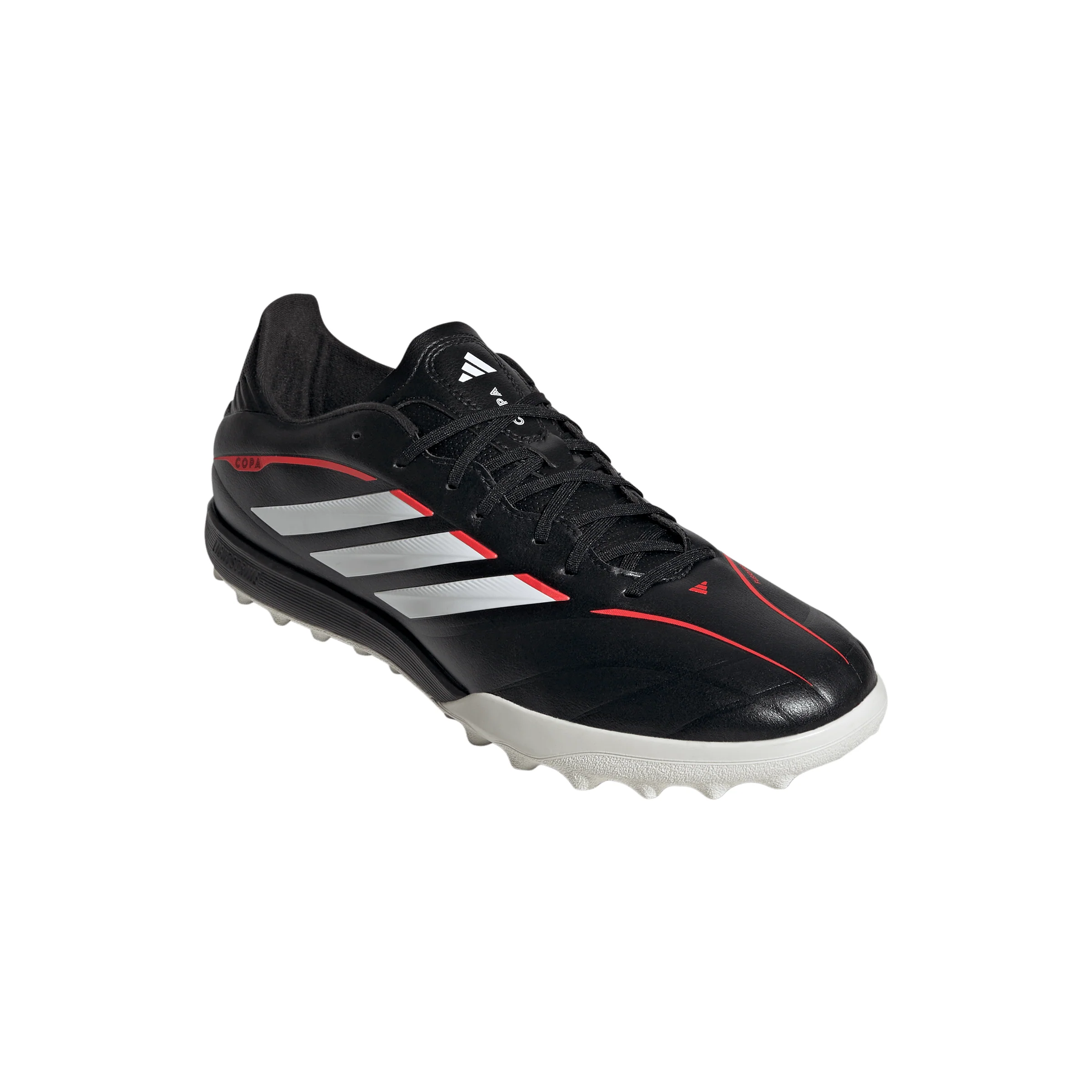 adidas Copa Pure IV League TF Turf Soccer Cleats- Core Black / Cloud White / Lucid Red - Image 5