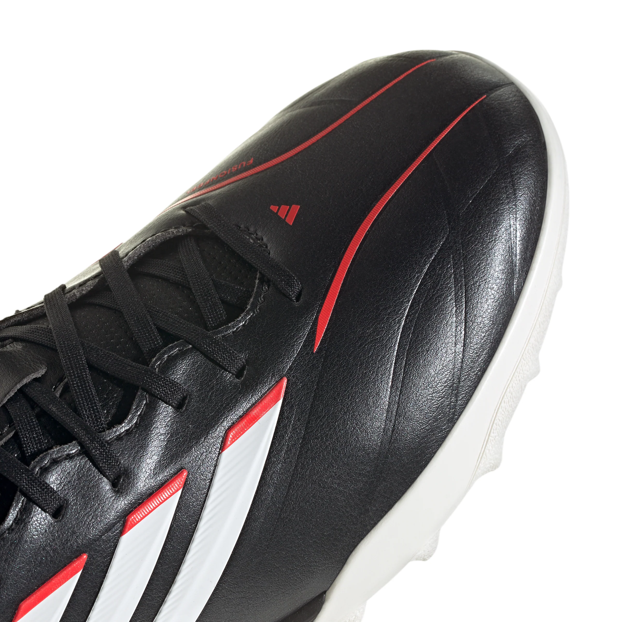 adidas Copa Pure IV League TF Turf Soccer Cleats- Core Black / Cloud White / Lucid Red - Image 6