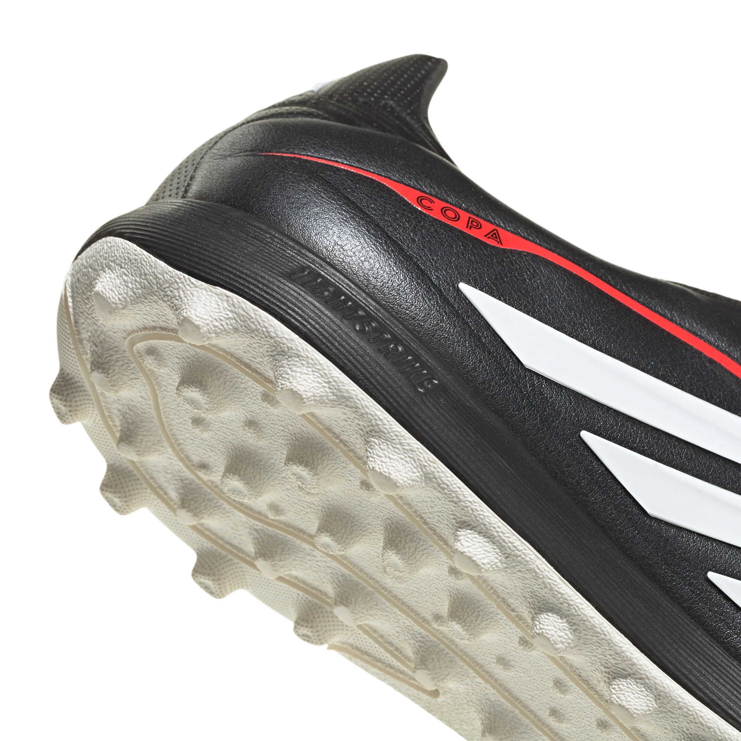 adidas Copa Pure IV League TF Turf Soccer Cleats- Core Black / Cloud White / Lucid Red - Image 7