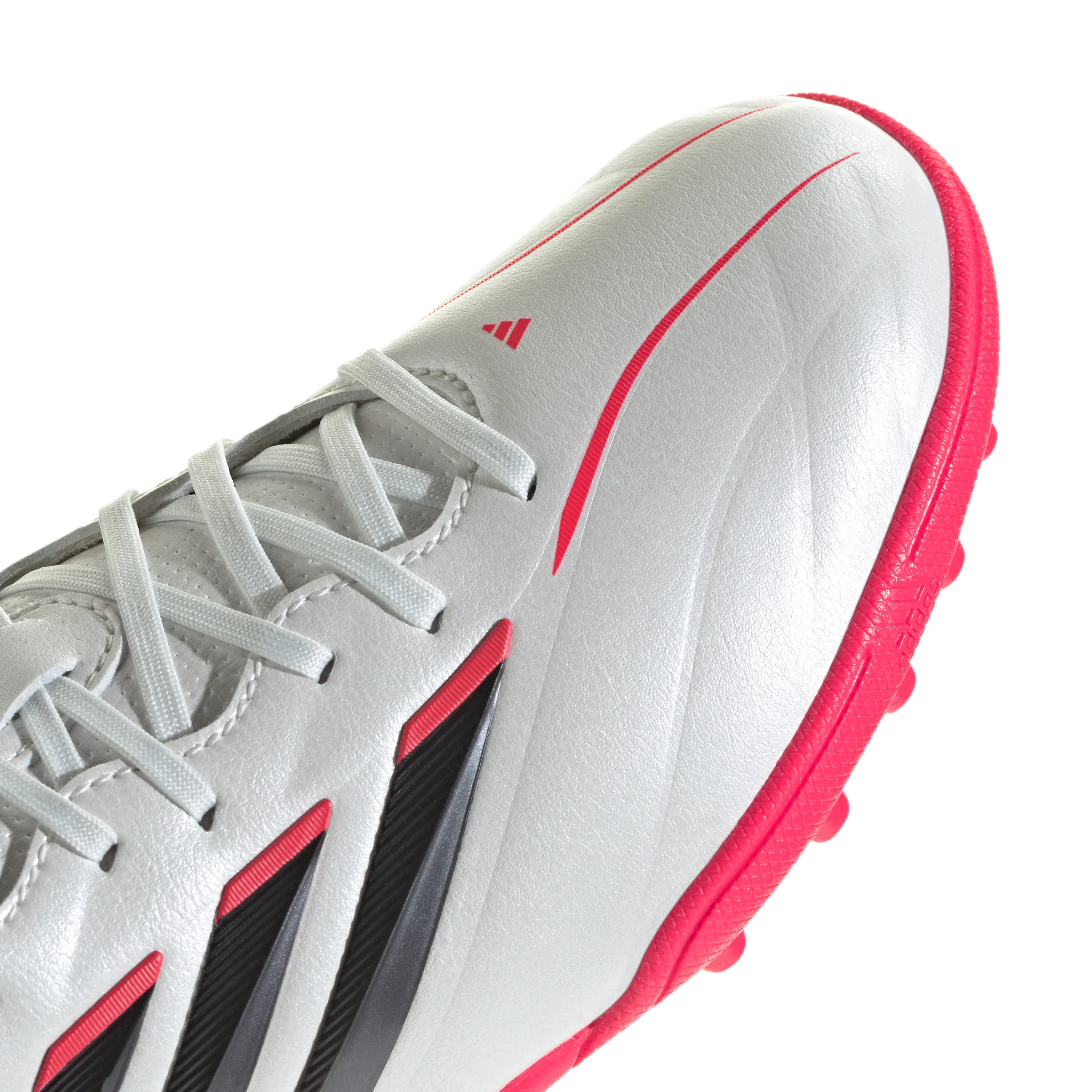 adidas Copa Pure IV League Junior TF Turf Soccer Cleats- Zero Metalic / Core Black / Lucid Red - Image 6