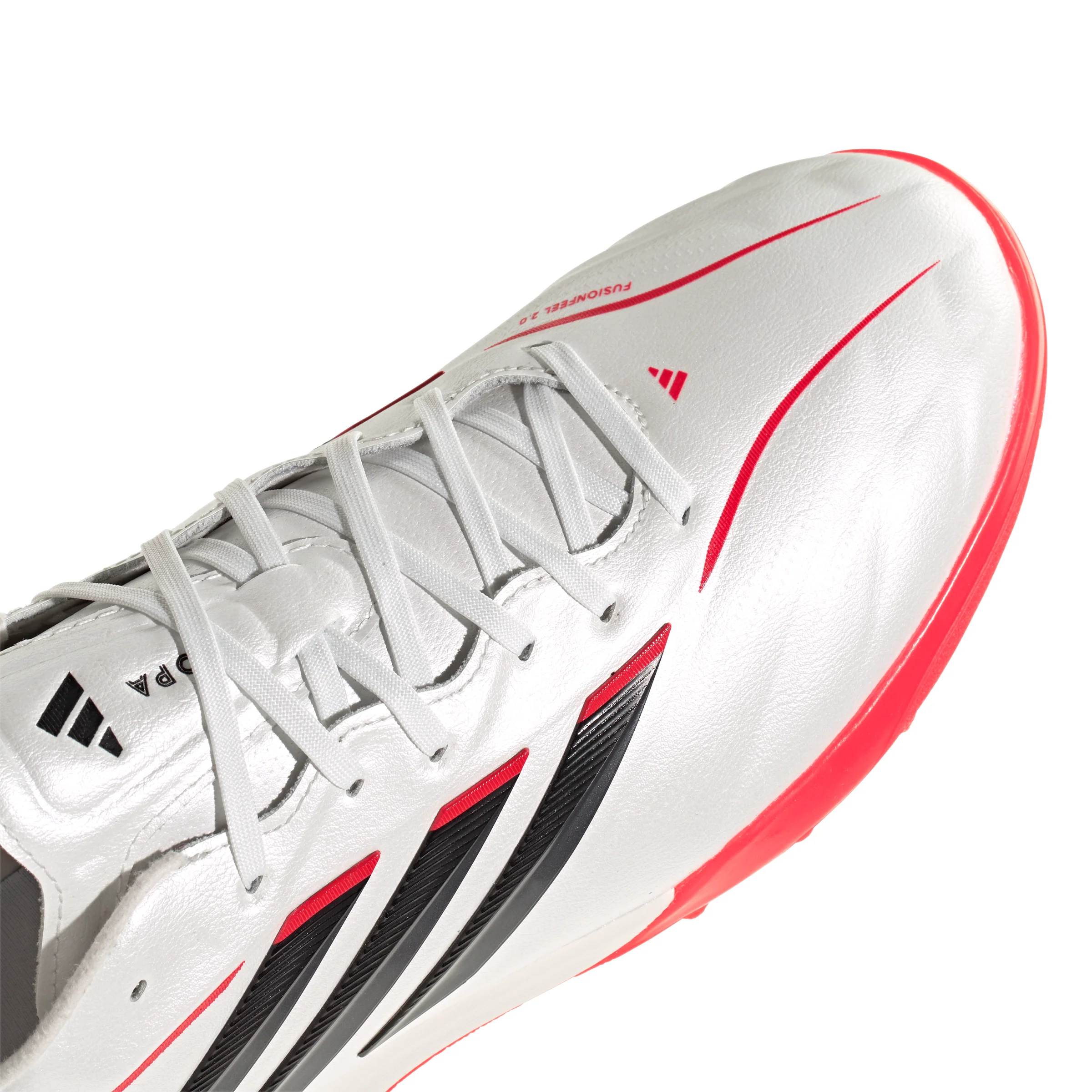 adidas Copa Pure IV Pro TF Turf Soccer Cleat - Zero Metalic / Core Black / Lucid Red - Image 6