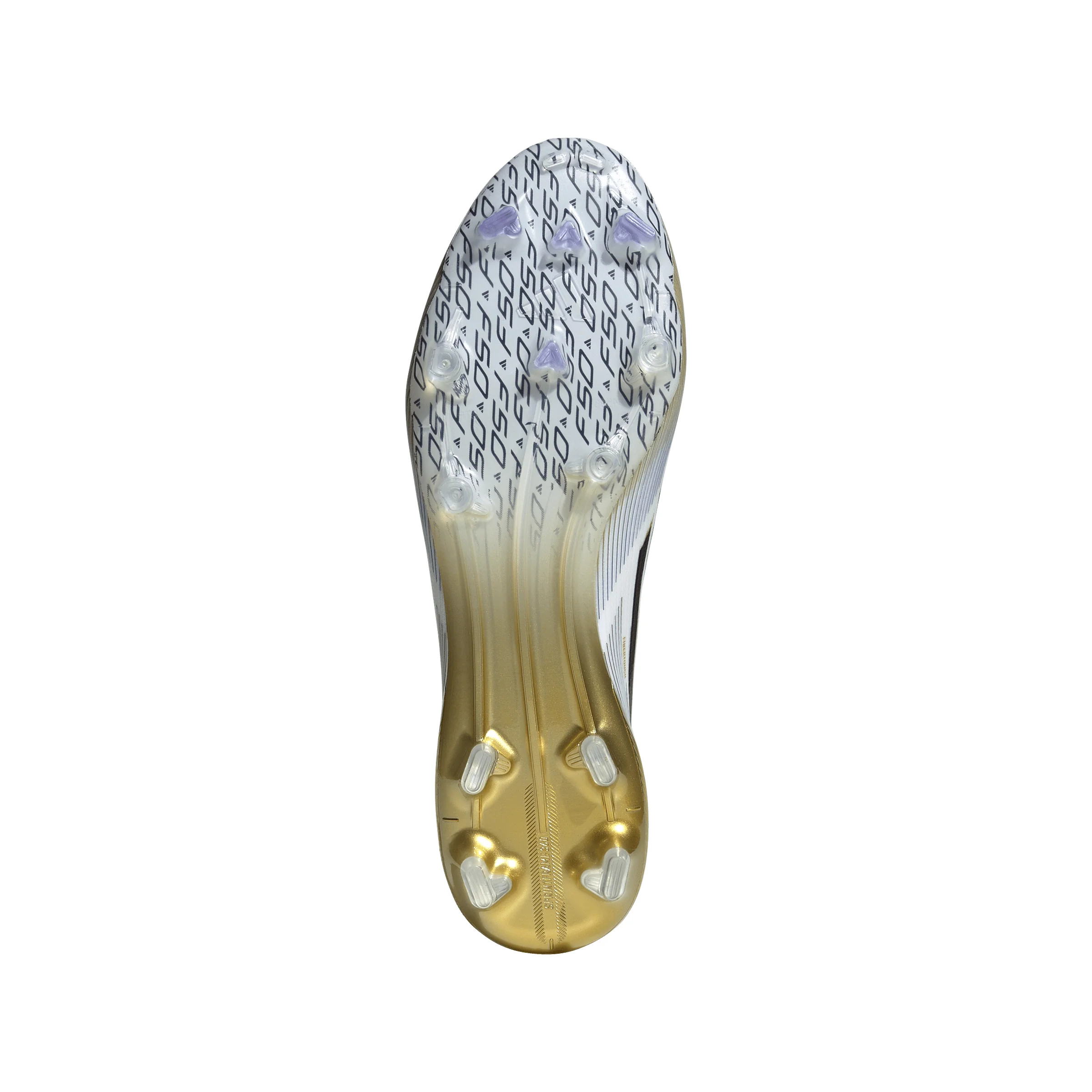 adidas F50 Elite FG Firm Ground Soccer Cleats-Cloud White / Core Black / Gold Metallic - Image 4
