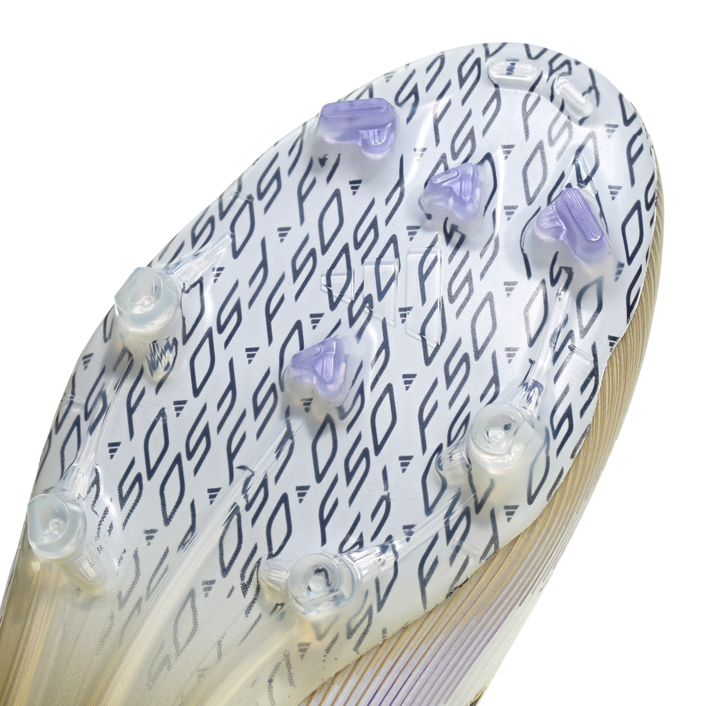 adidas F50 Elite FG Firm Ground Soccer Cleats-Cloud White / Core Black / Gold Metallic - Image 8
