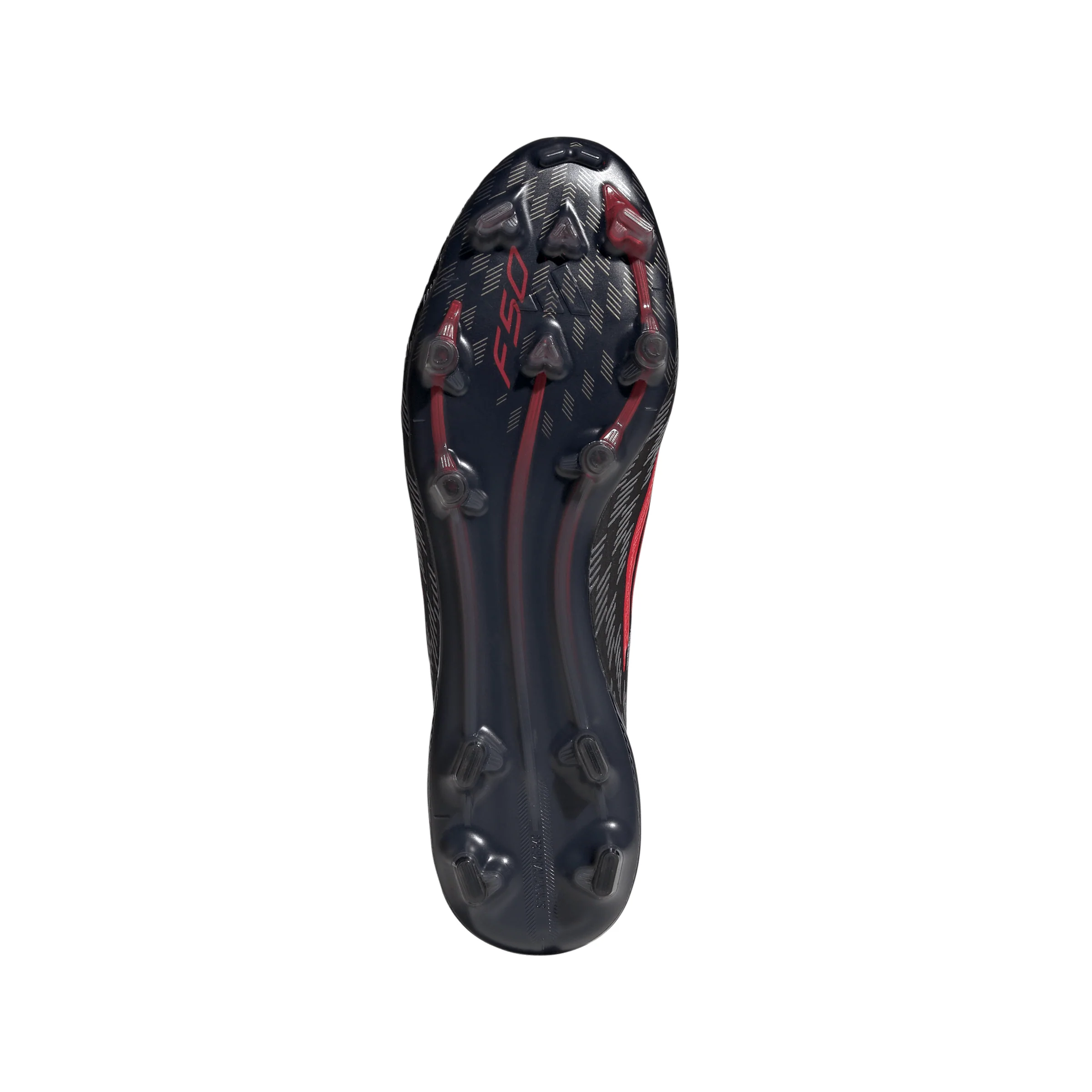 adidas F50 Elite FG Firm Ground Soccer Cleats- Core Black / Lucid Red / Core Black - Image 5