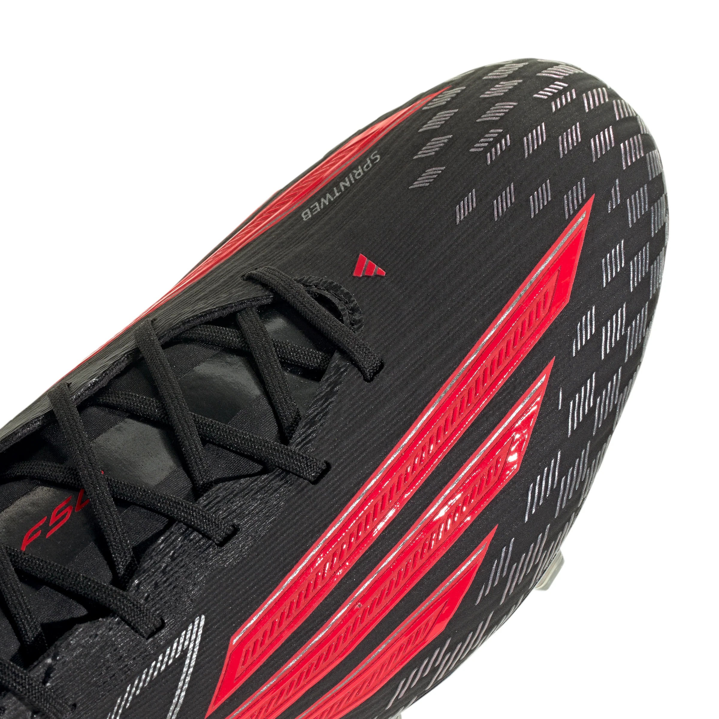 adidas F50 Elite FG Firm Ground Soccer Cleats- Core Black / Lucid Red / Core Black - Image 6