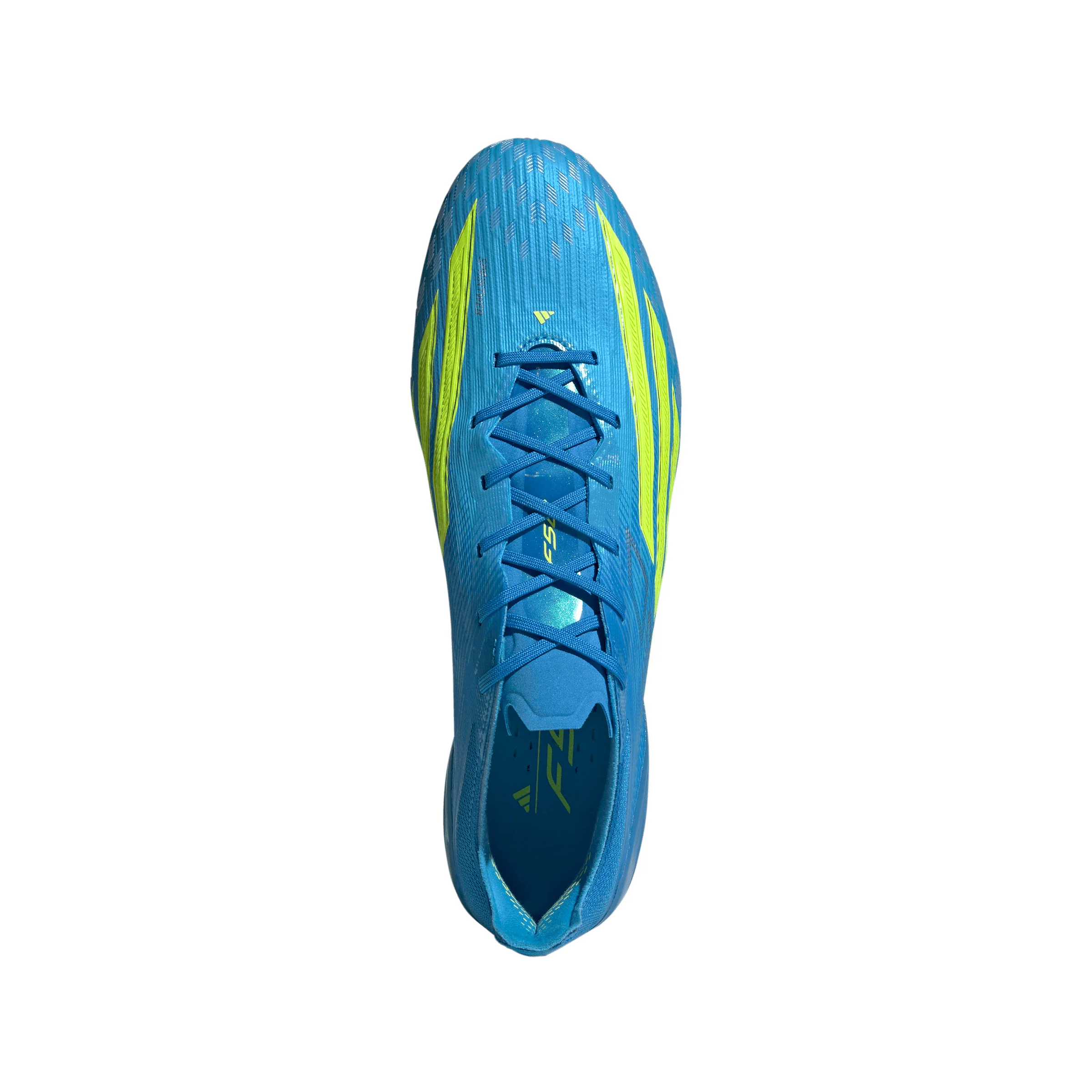 adidas F50 Elite FG Firm Ground Soccer Cleats-Lucid Ray Blue/Team Solar Yellow 2/ Lucid Aquamarine - Image 3