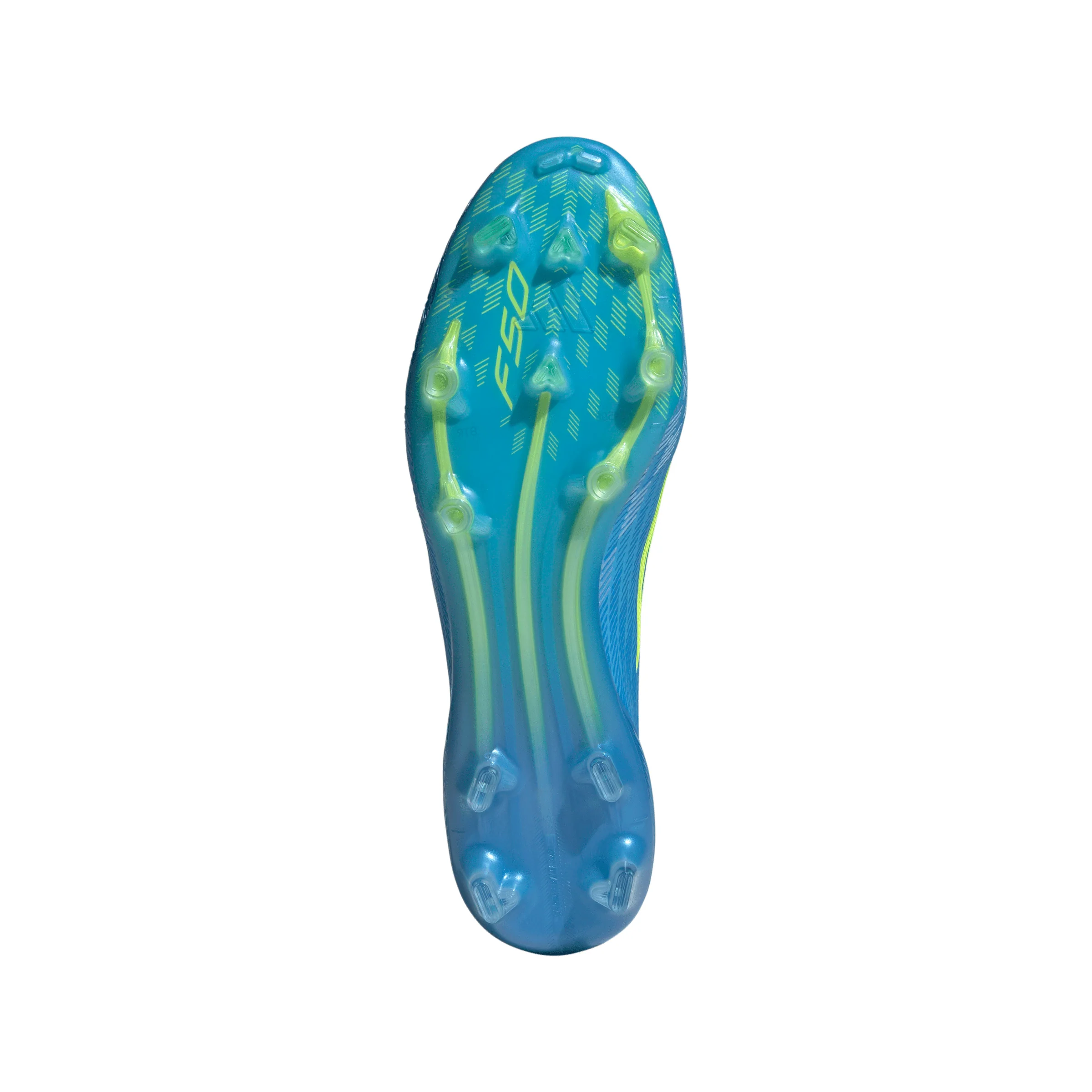 adidas F50 Elite FG Firm Ground Soccer Cleats-Lucid Ray Blue/Team Solar Yellow 2/ Lucid Aquamarine - Image 5