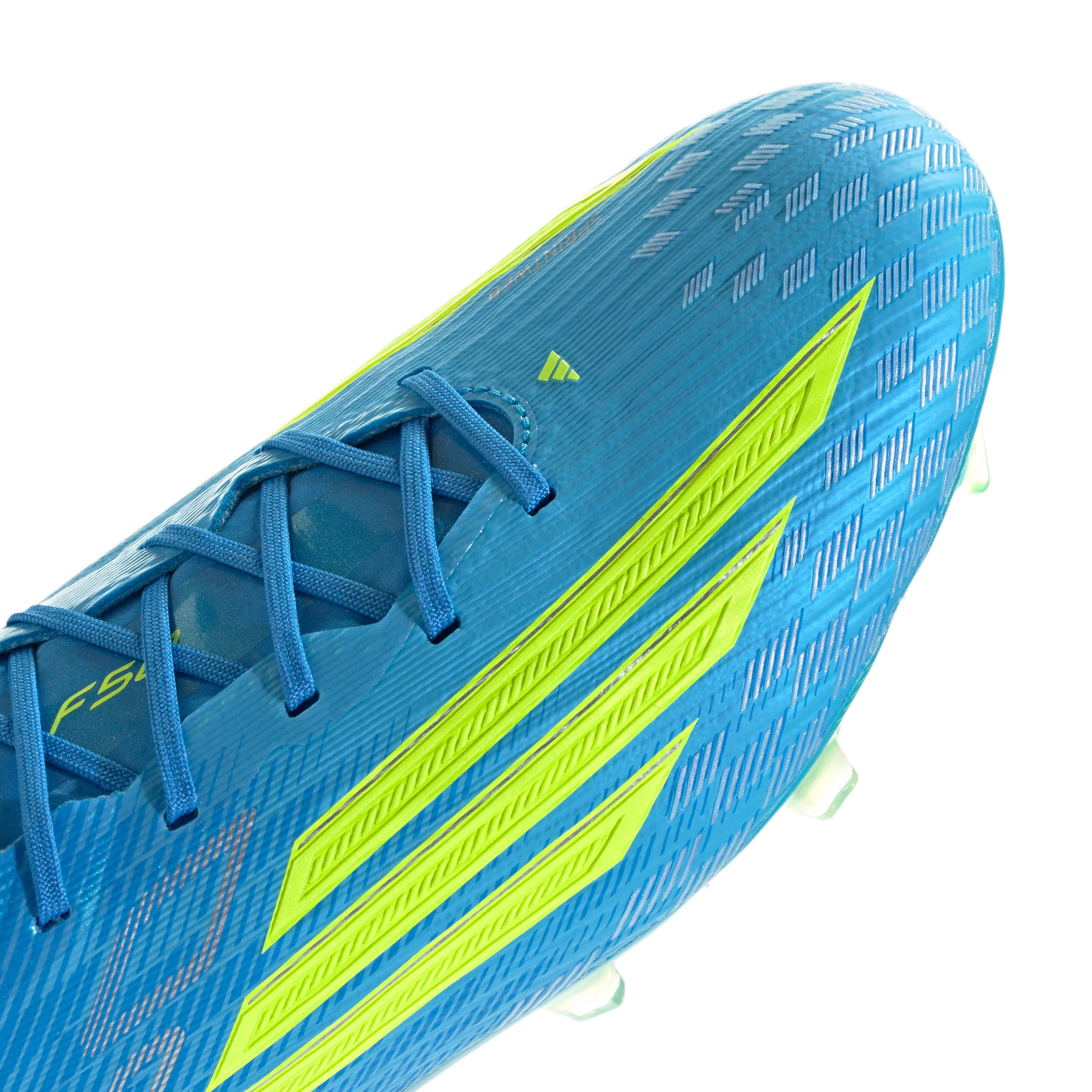 adidas F50 Elite FG Firm Ground Soccer Cleats-Lucid Ray Blue/Team Solar Yellow 2/ Lucid Aquamarine - Image 6
