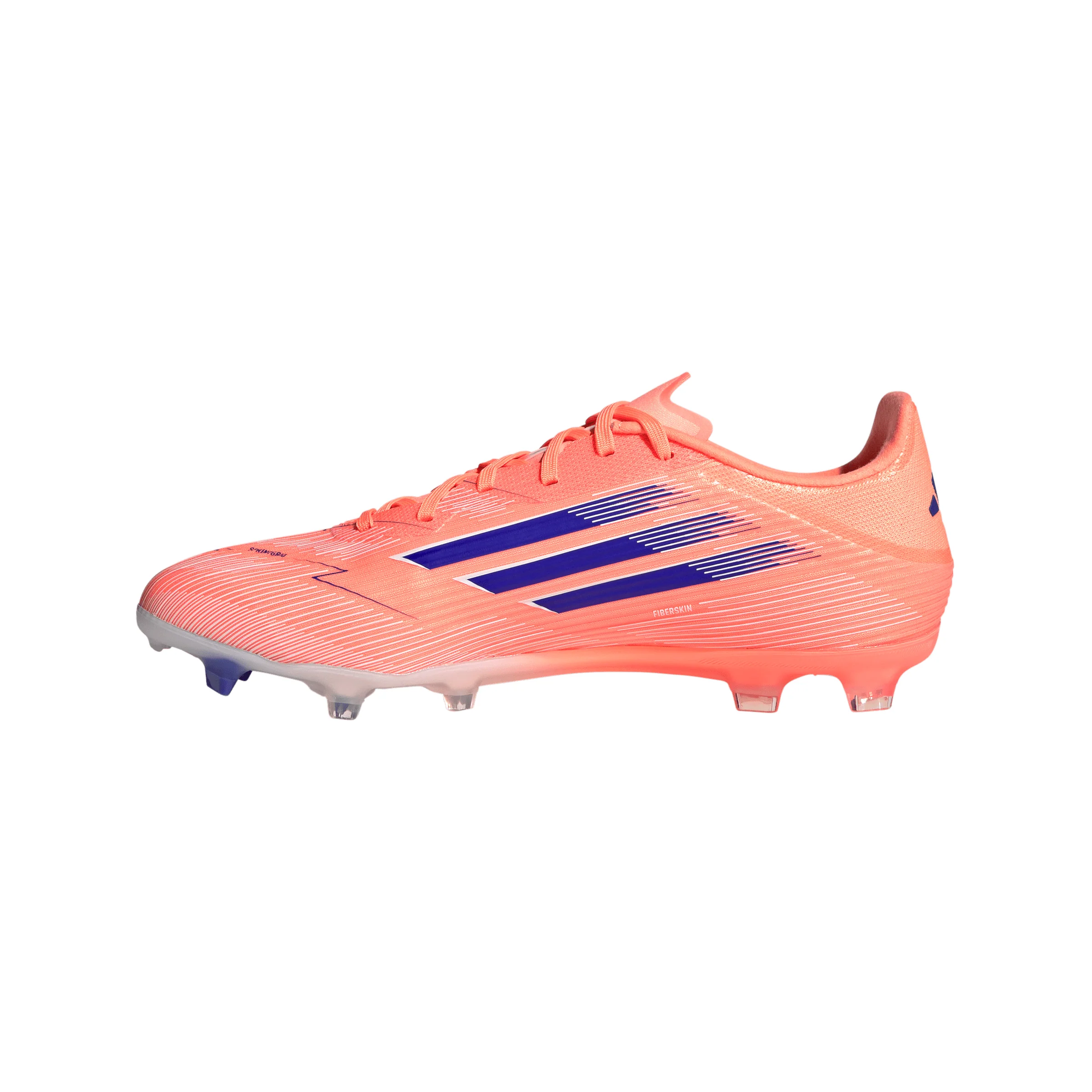 adidas F50 League FG Firm Ground Soccer Cleats- Beam Orange / Lucid Blue / Cloud White - Image 2