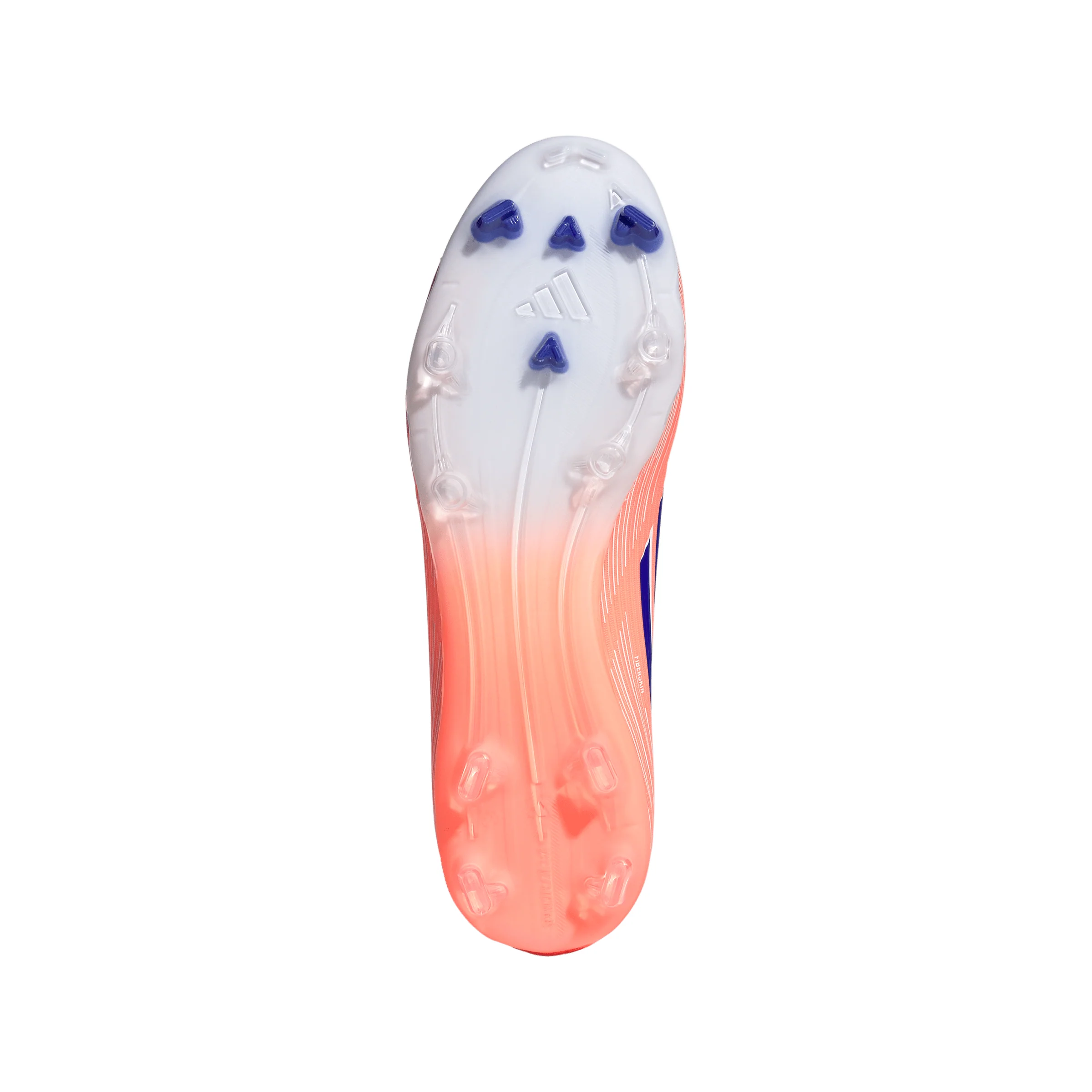 adidas F50 League FG Firm Ground Soccer Cleats- Beam Orange / Lucid Blue / Cloud White - Image 5