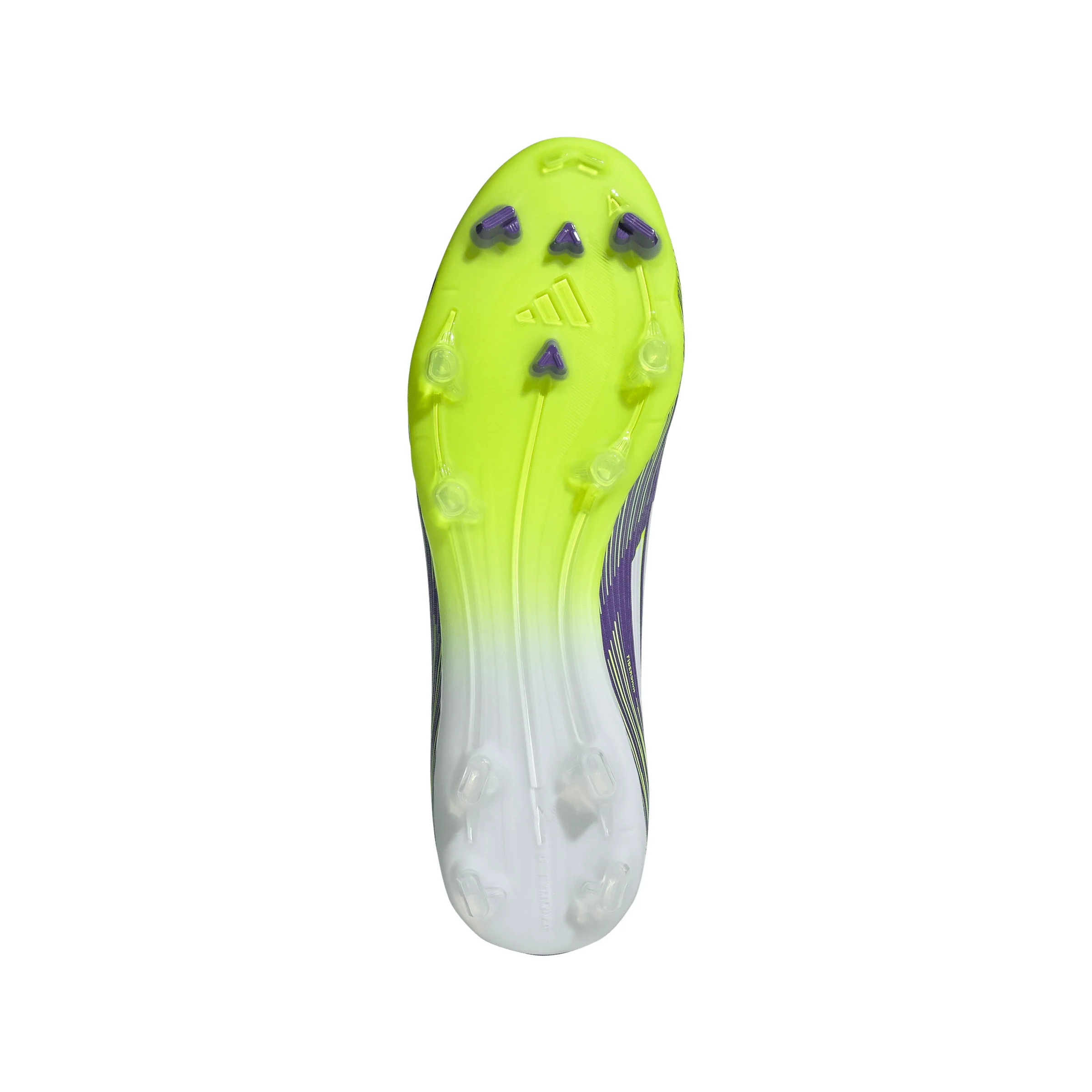 adidas F50 League FG Firm Ground Soccer Cleats- Purple Rush / Cloud White / Lucid Lemon - Image 4