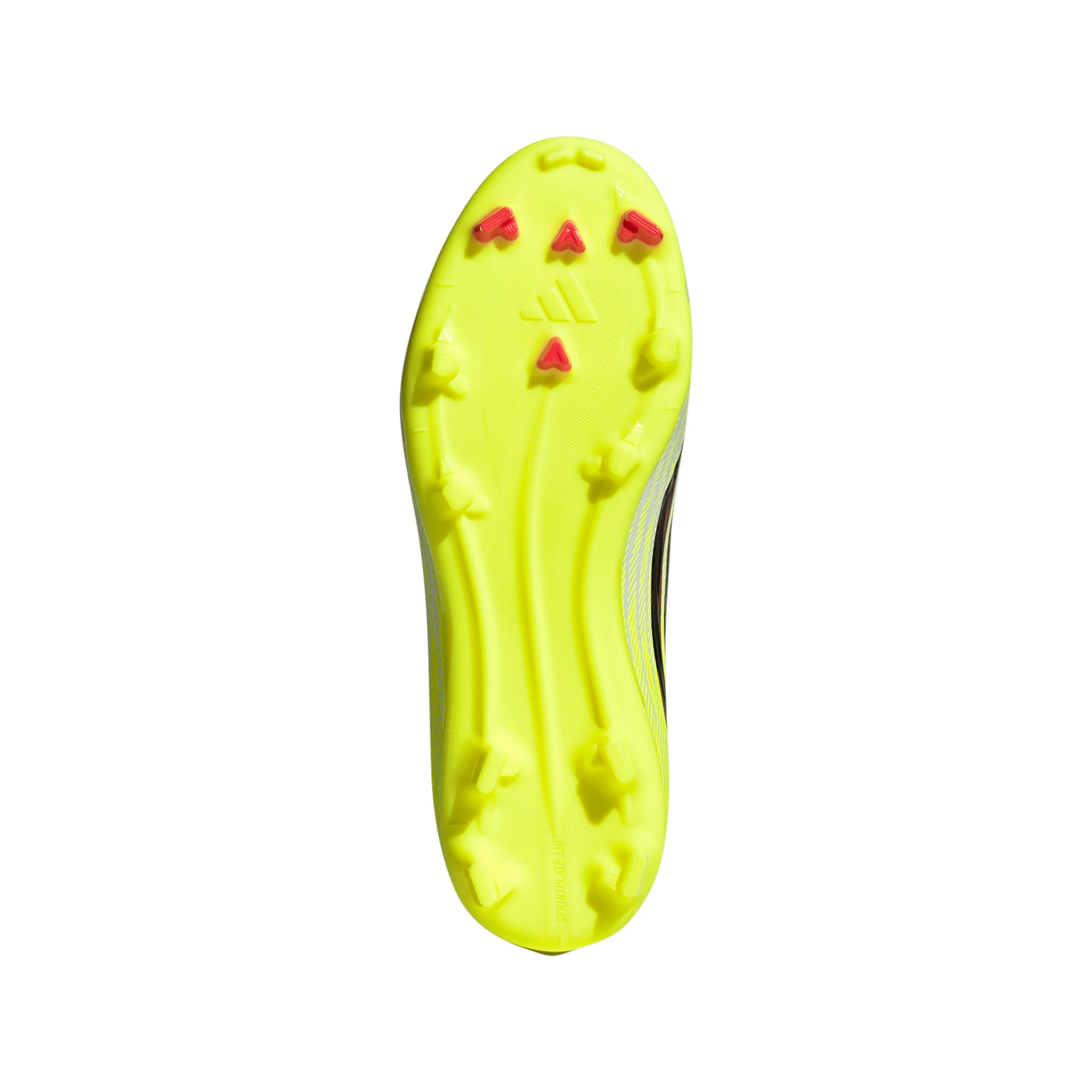 adidas F50 League Junior FG Firm Ground Soccer Cleats- Team Solar Yellow 2 / Core Black / Lucid Red - Image 5
