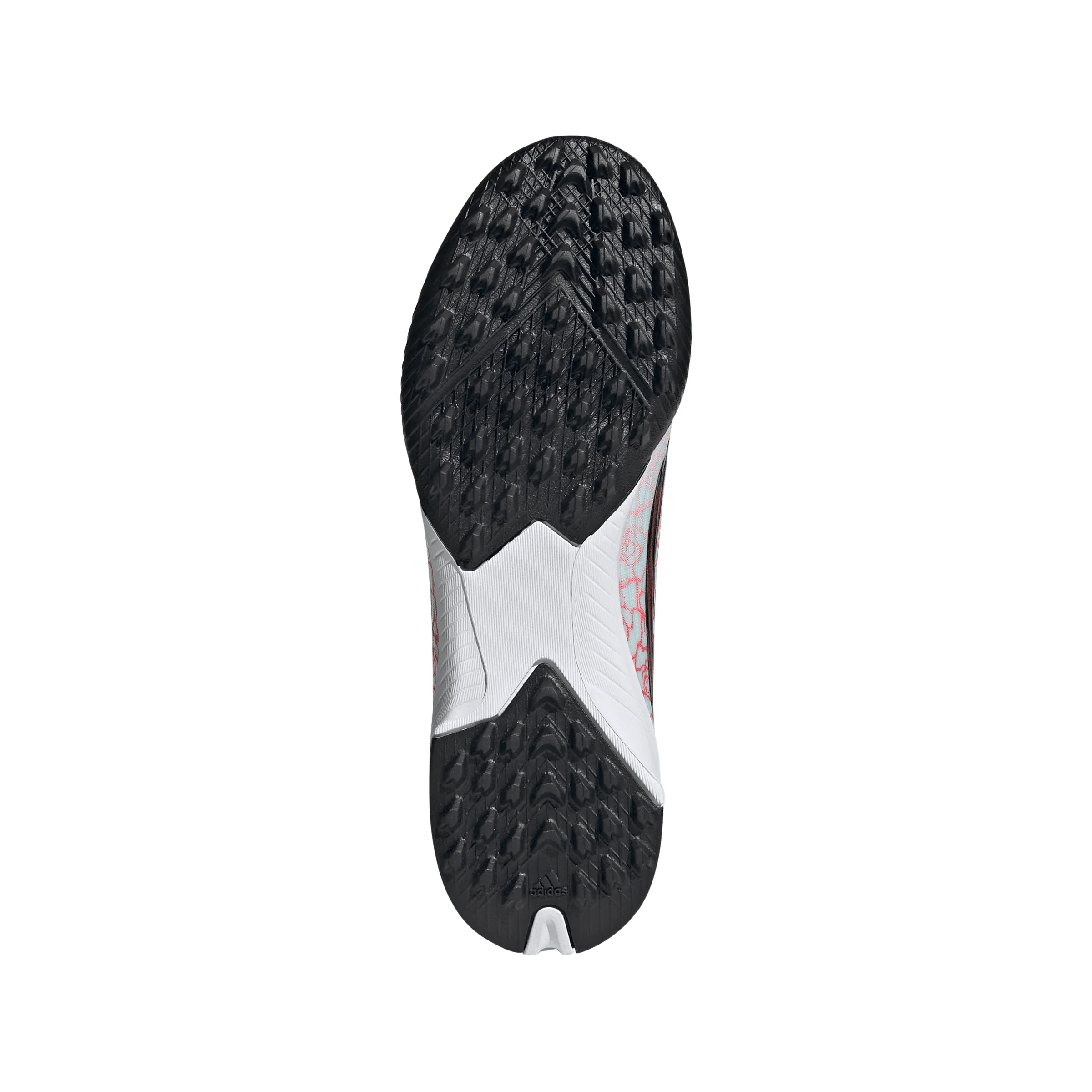 adidas F50 League Laceless Lamine Yamal Kids TF Turf Soccer Cleats- Cloud White / Core Black / Lucid Red - Image 4