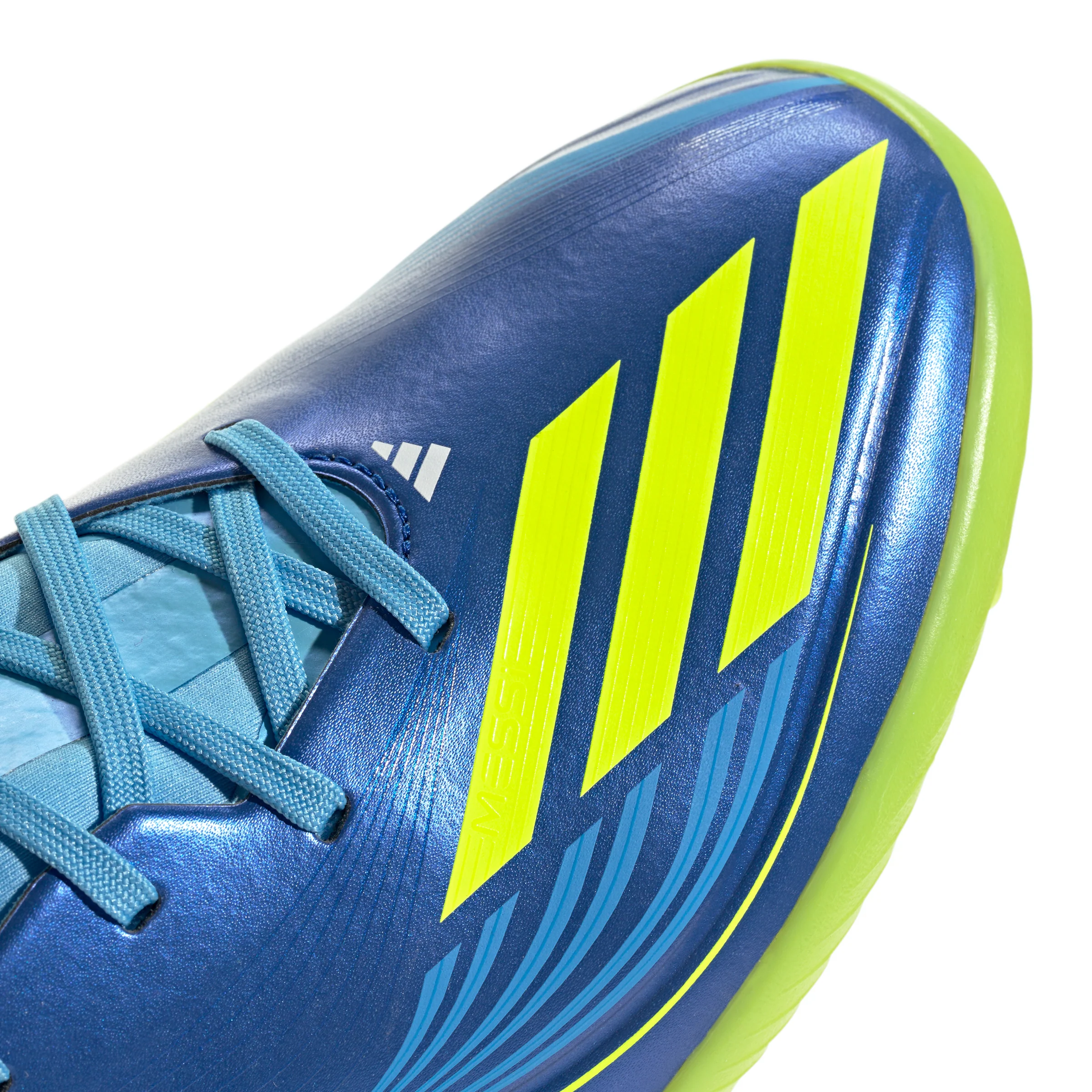 adidas F50 League Messi TF Turf Soccer Cleats- Team Royal Blue/Solar Yellow/Semi Blue Burst - Image 6