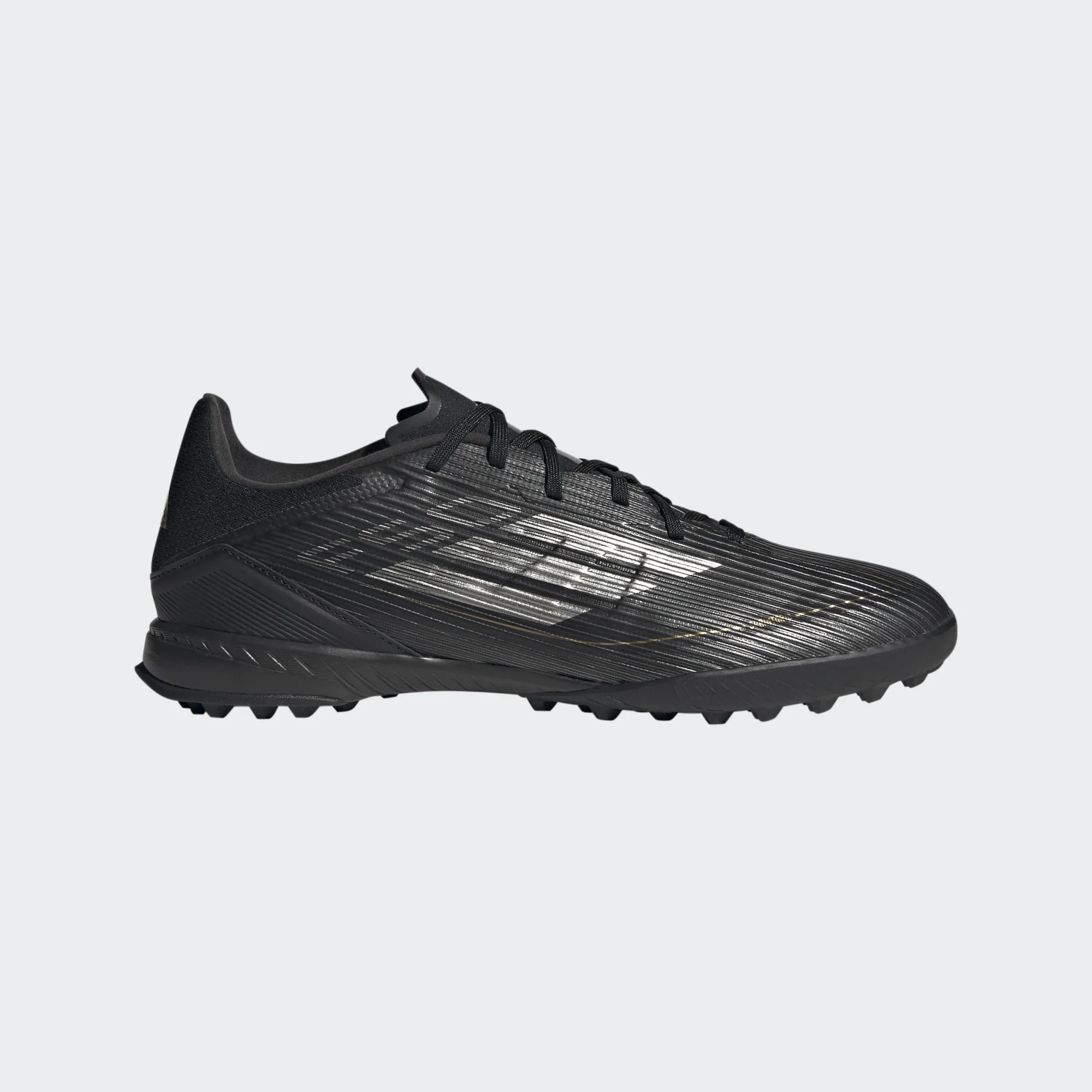 adidas F50 League TF  Cloud Black/Iron Metallic/Gold Metallic