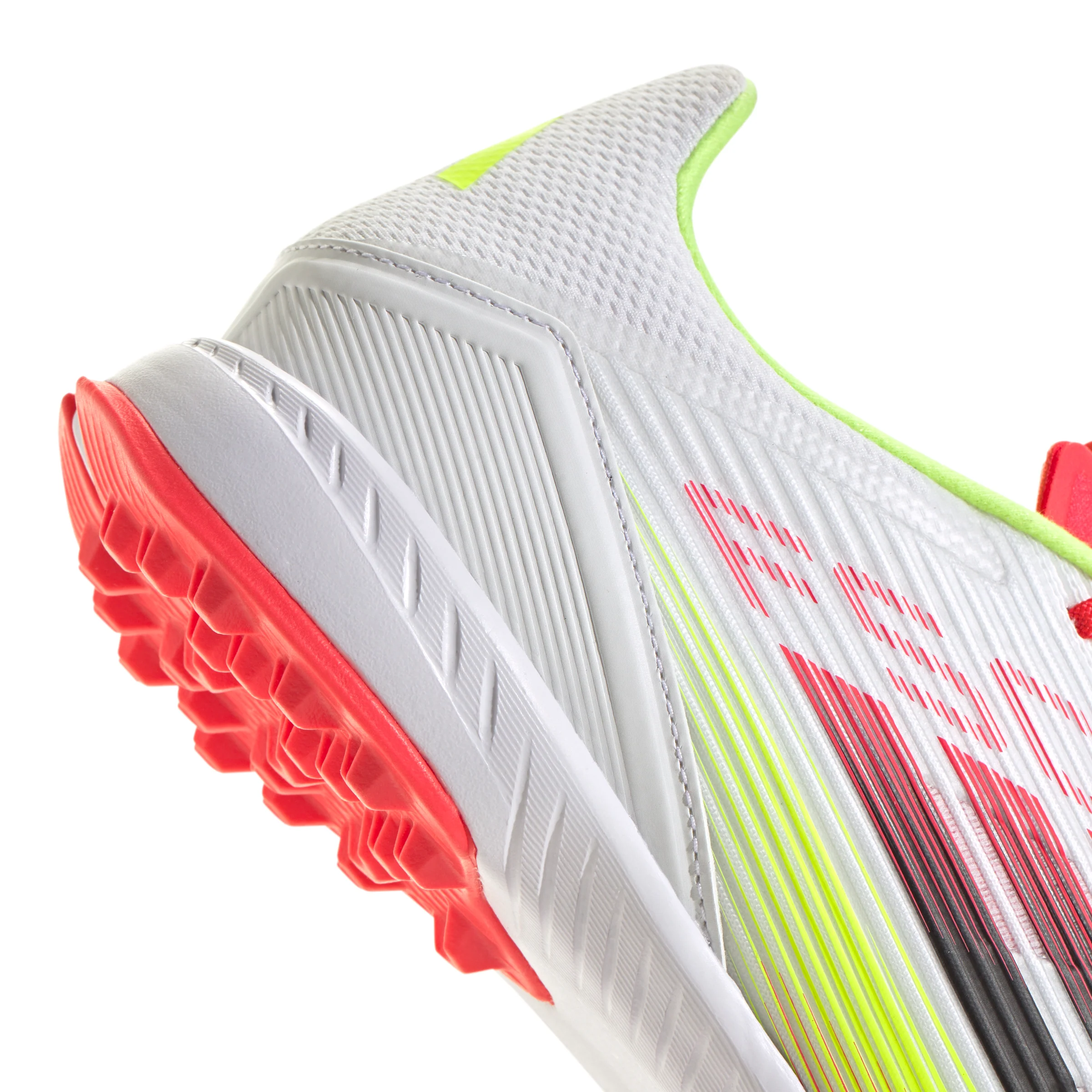 adidas F50 League TF  Turf Soccer Cleats- Cloud White/Core Black /Solar Yellow - Image 6