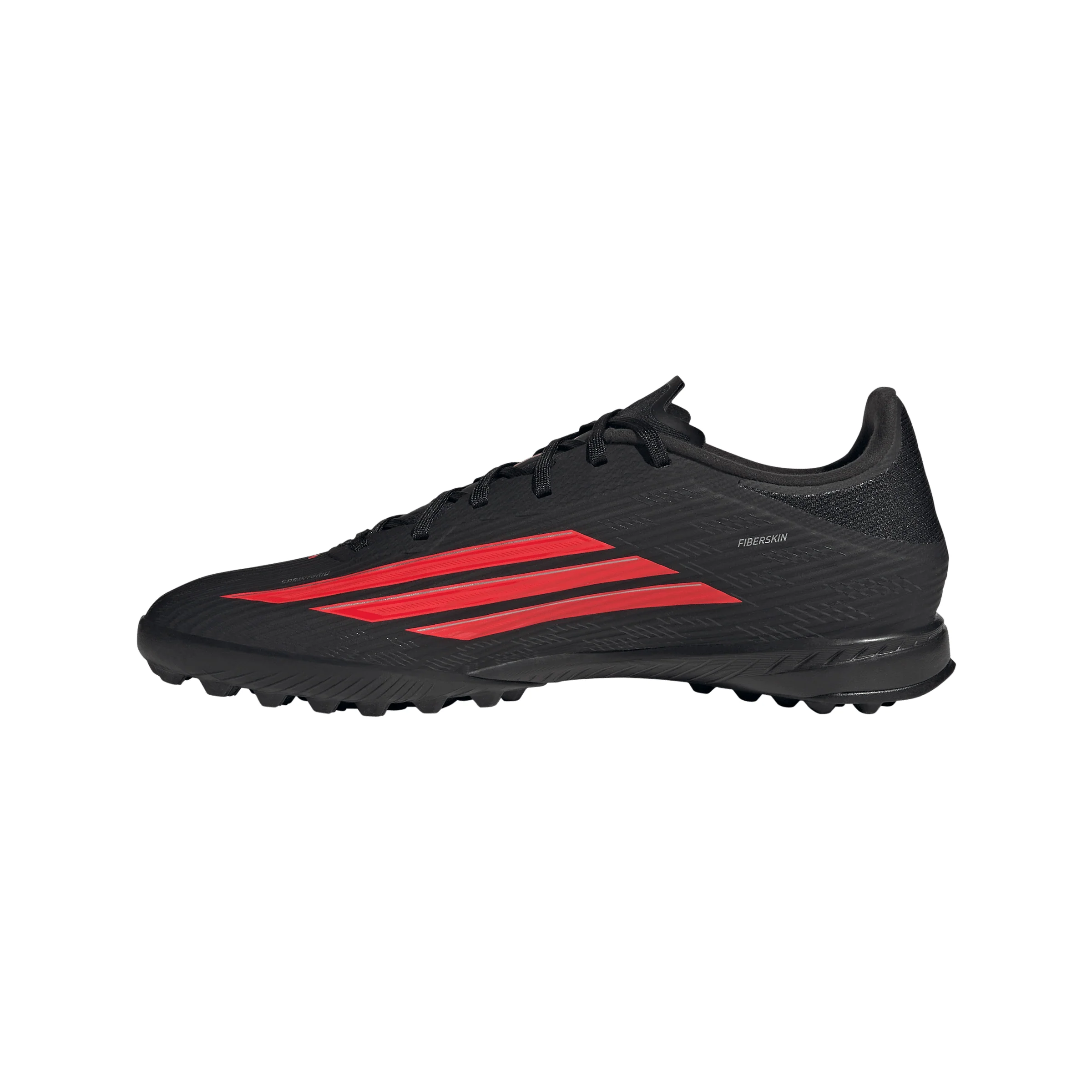 adidas F50 League TF Turf Soccer Cleats - Core Black / Lucid Red / Core Black - Image 2