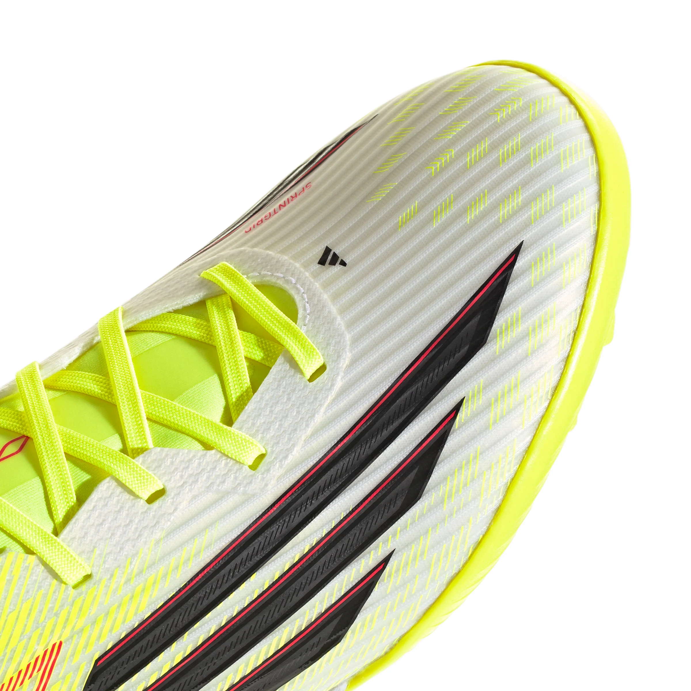 adidas F50 League TF Turf Soccer Cleats - Team Solar Yellow 2 / Core Black / Lucid Red - Image 7