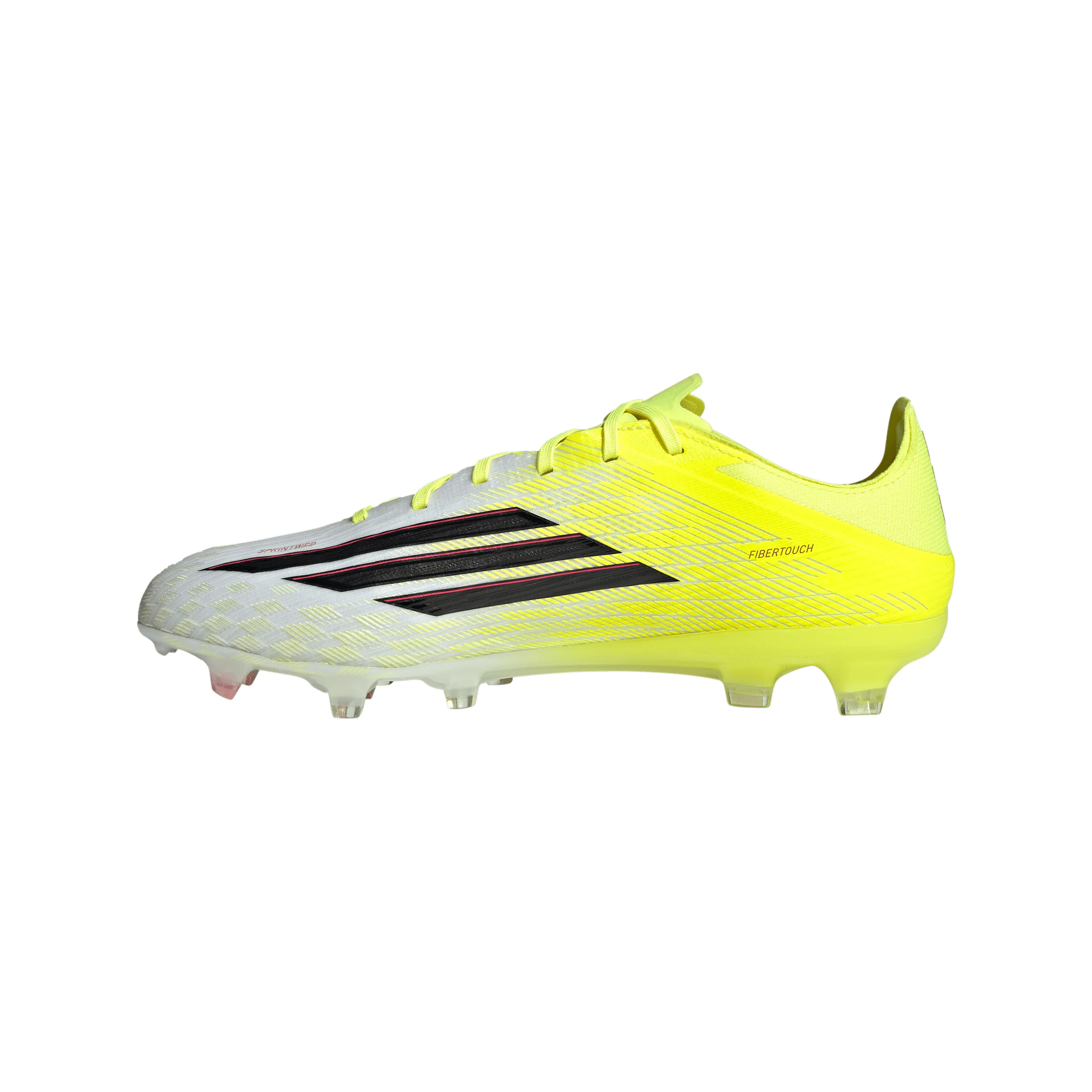 adidas F50 Pro FG Firm Ground Soccer Cleats-Team Solar Yellow 2 / Core Black / Lucid Red - Image 2