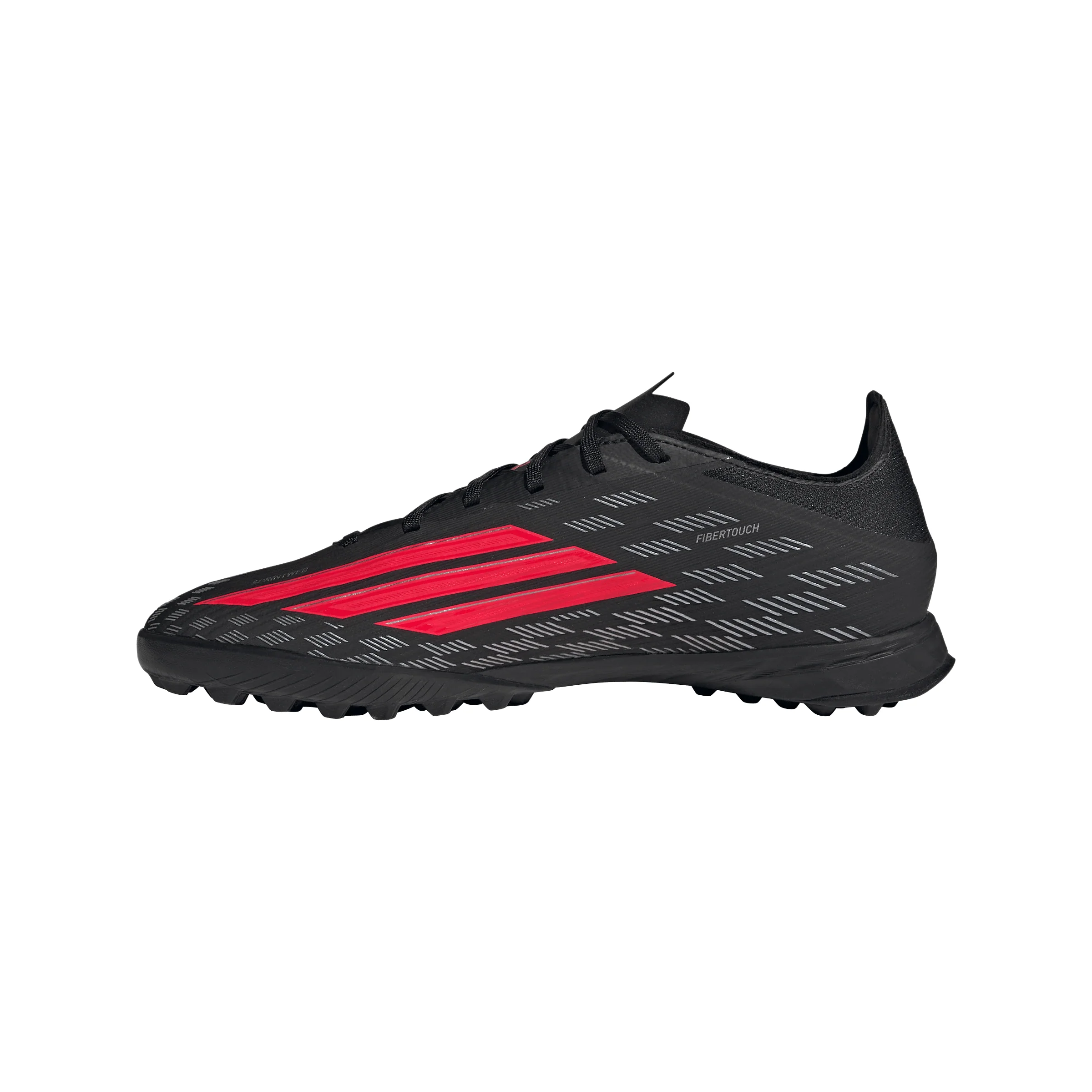 adidas F50 Pro TF Turf Soccer Cleats- Core Black / Lucid Red / Core Black - Image 2