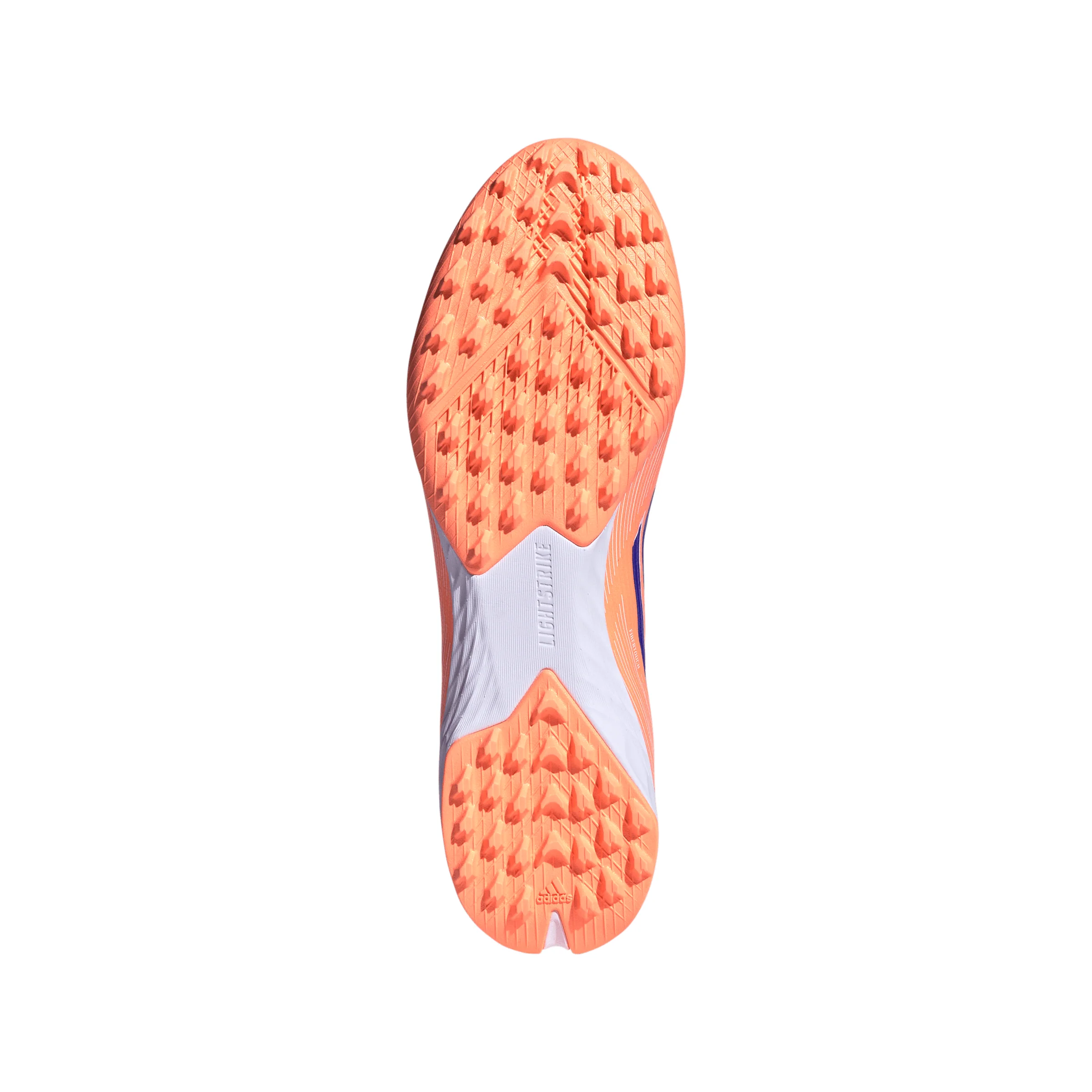 adidas F50 Pro TF Turf Soccer Cleats-  Beam Orange / Lucid Blue / Cloud White - Image 5