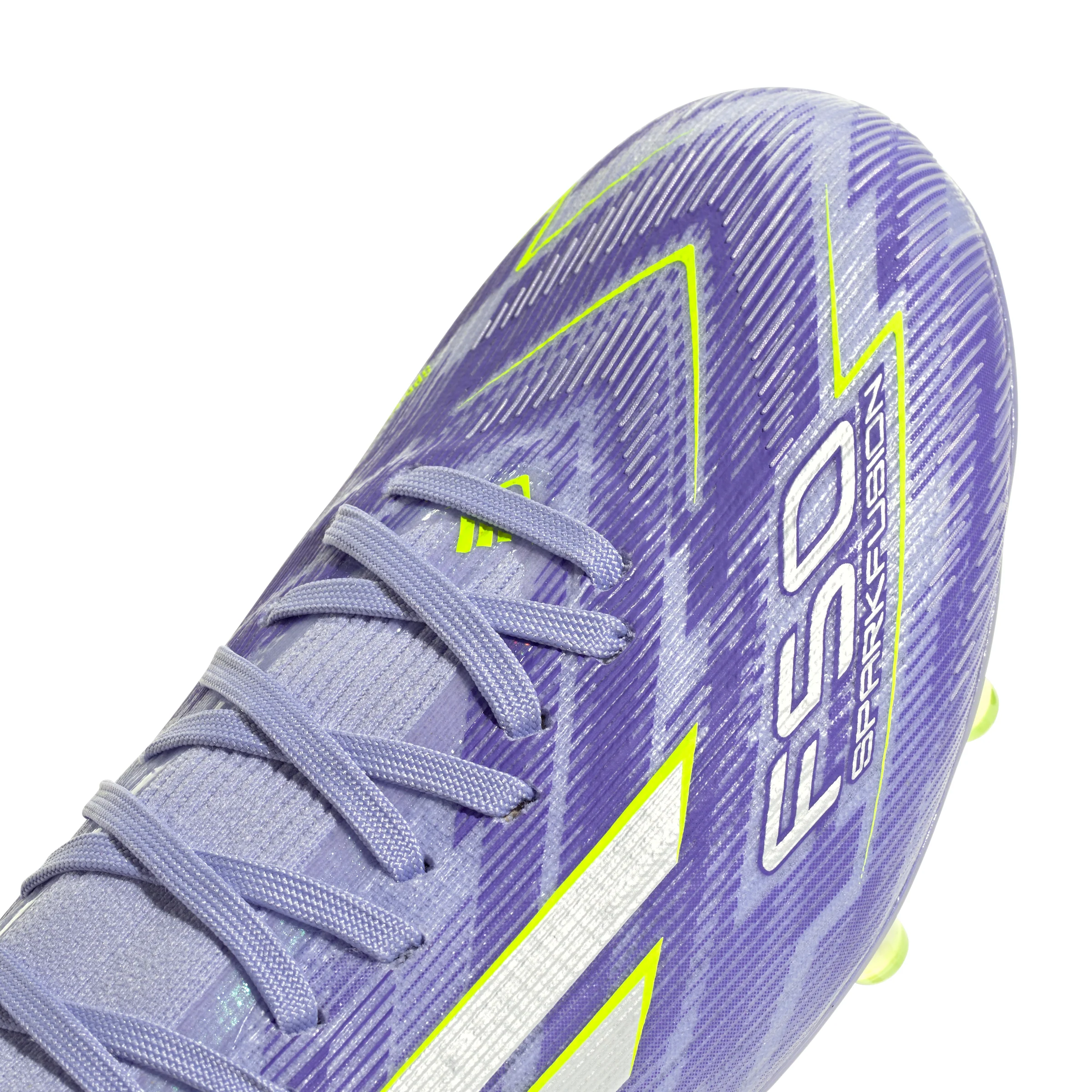 adidas F50 Sparkfusion Pro FG Women’s Firm Ground Soccer Cleat -Violet Tone / Lucid Lemon / Purple Rush - Image 6