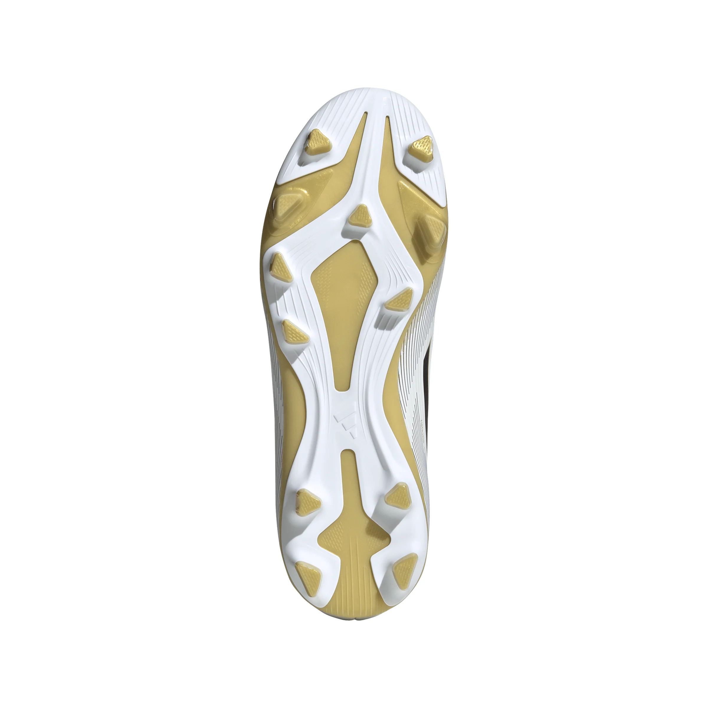 adidas Junior F50 Club FG Firm Ground Soccer Cleats-Cloud White/Core Black/Gold Metallic - Image 5