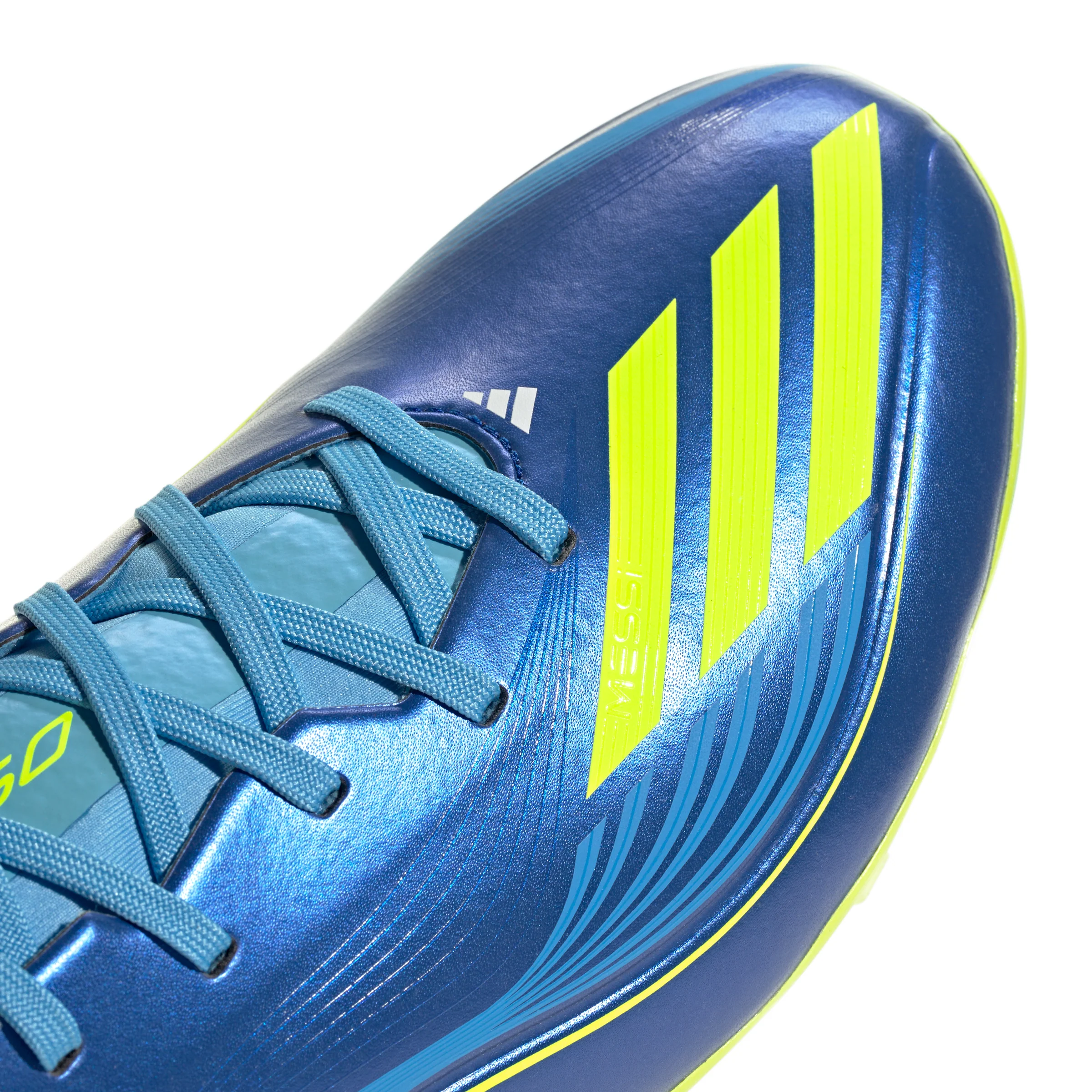 adidas Messi F50 League FG Firm Ground Soccer Cleats-Team Royal Blue/Solar Yellow/Semi Blue Burst - Image 6