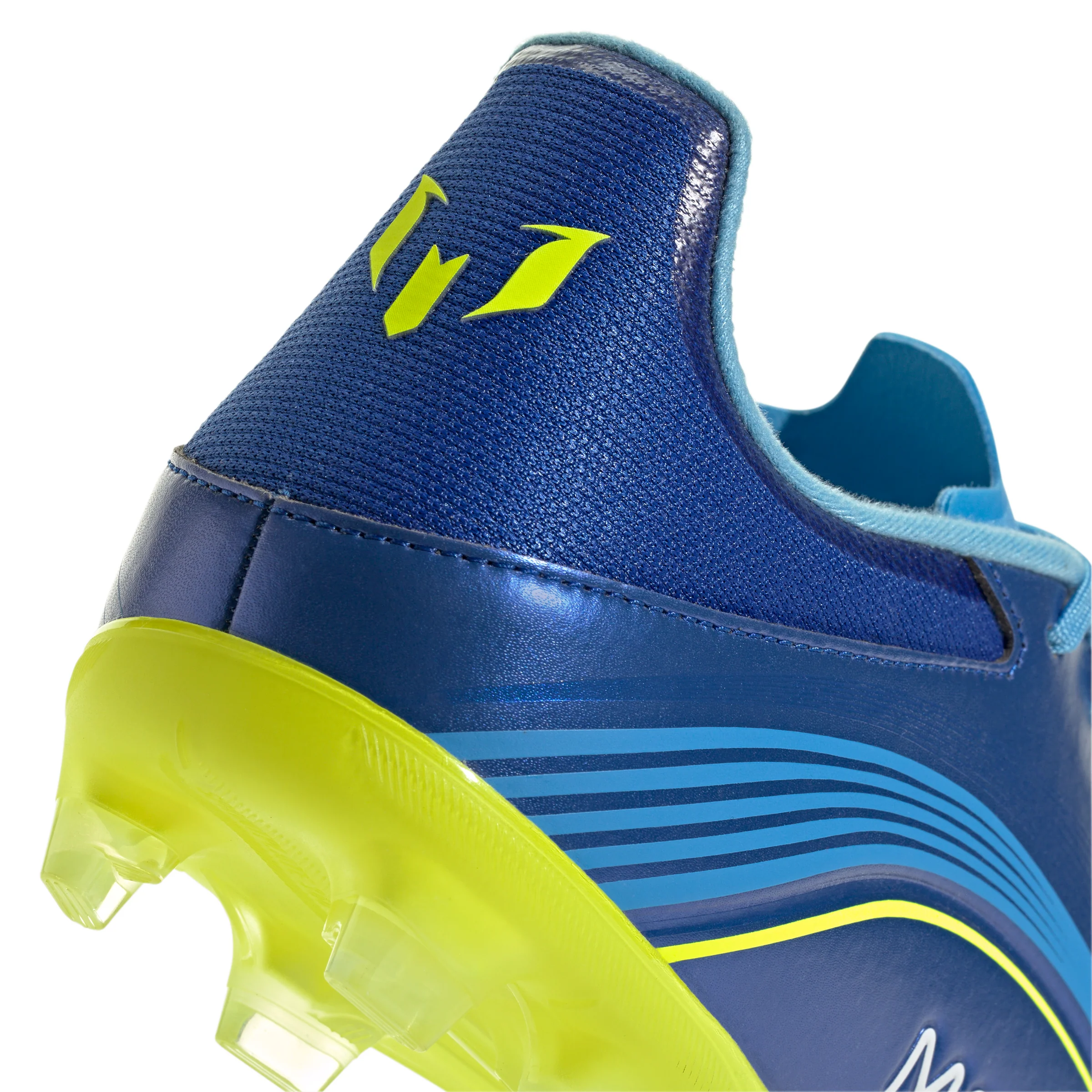 adidas Messi F50 League FG Firm Ground Soccer Cleats-Team Royal Blue/Solar Yellow/Semi Blue Burst - Image 7