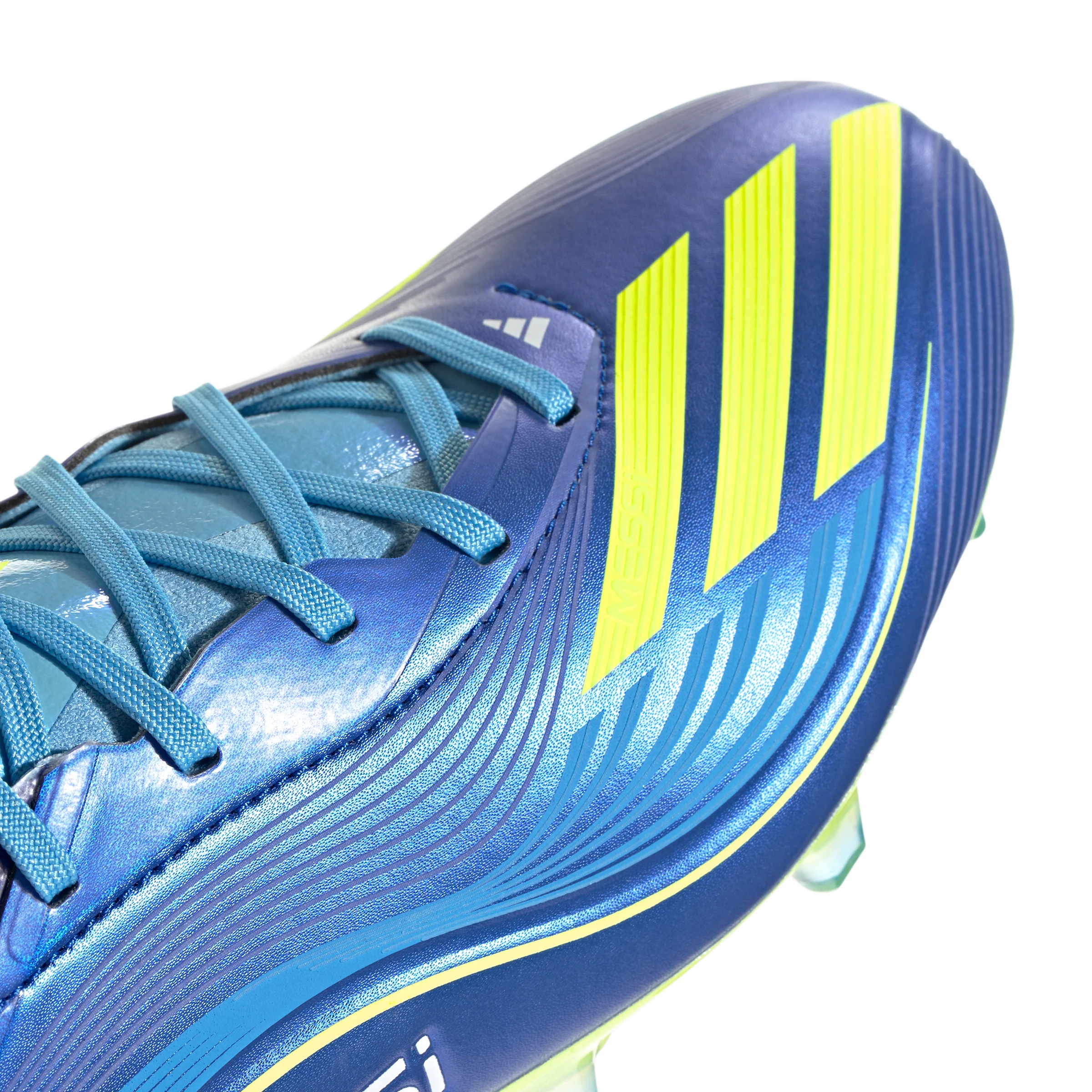 adidas Messi F50 Pro FG Firm Ground Soccer Cleats-Team Royal Blue/Solar Yellow/Semi Blue Burst - Image 6