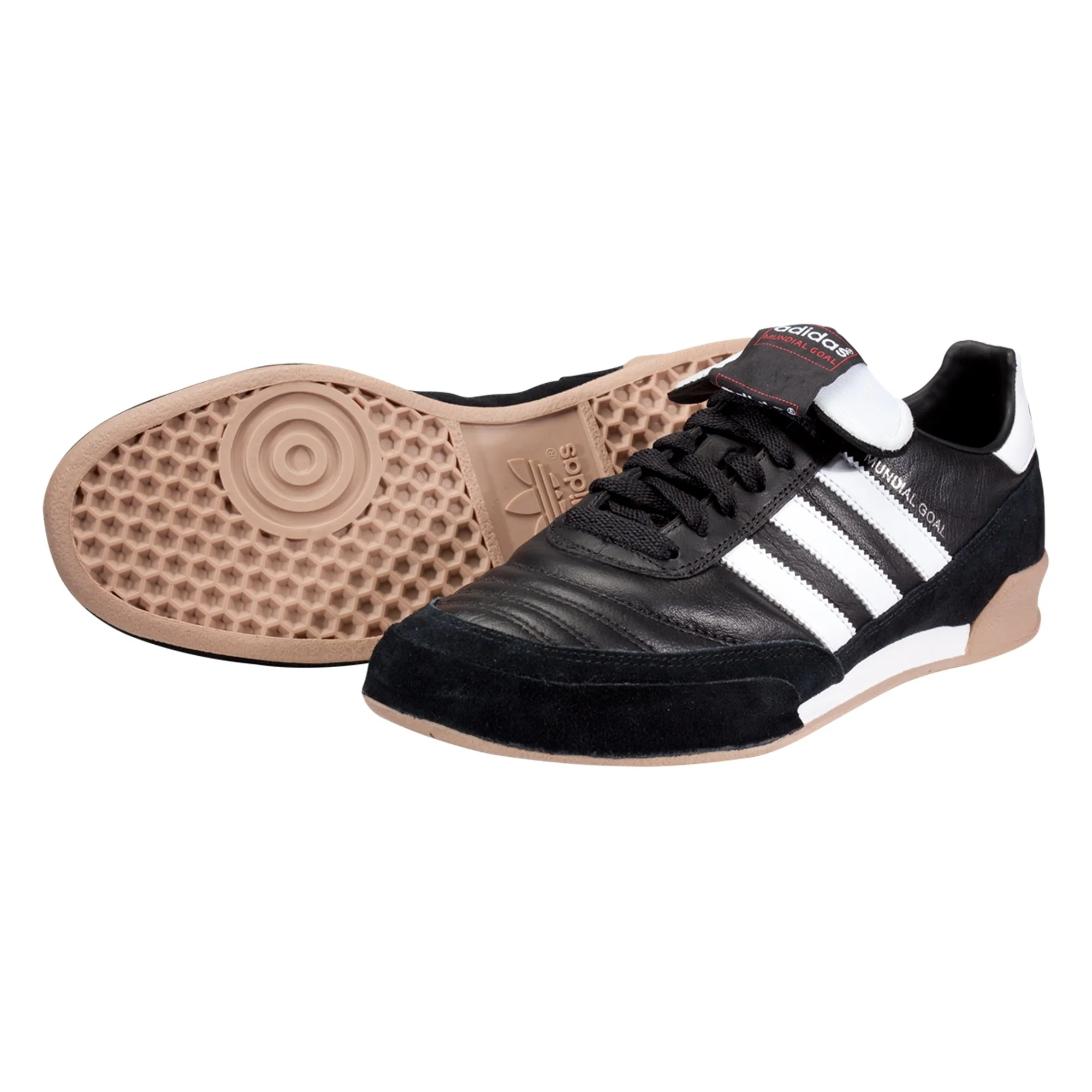 adidas Mundial Goal Indoor Soccer Shoe - Black/White - Image 11