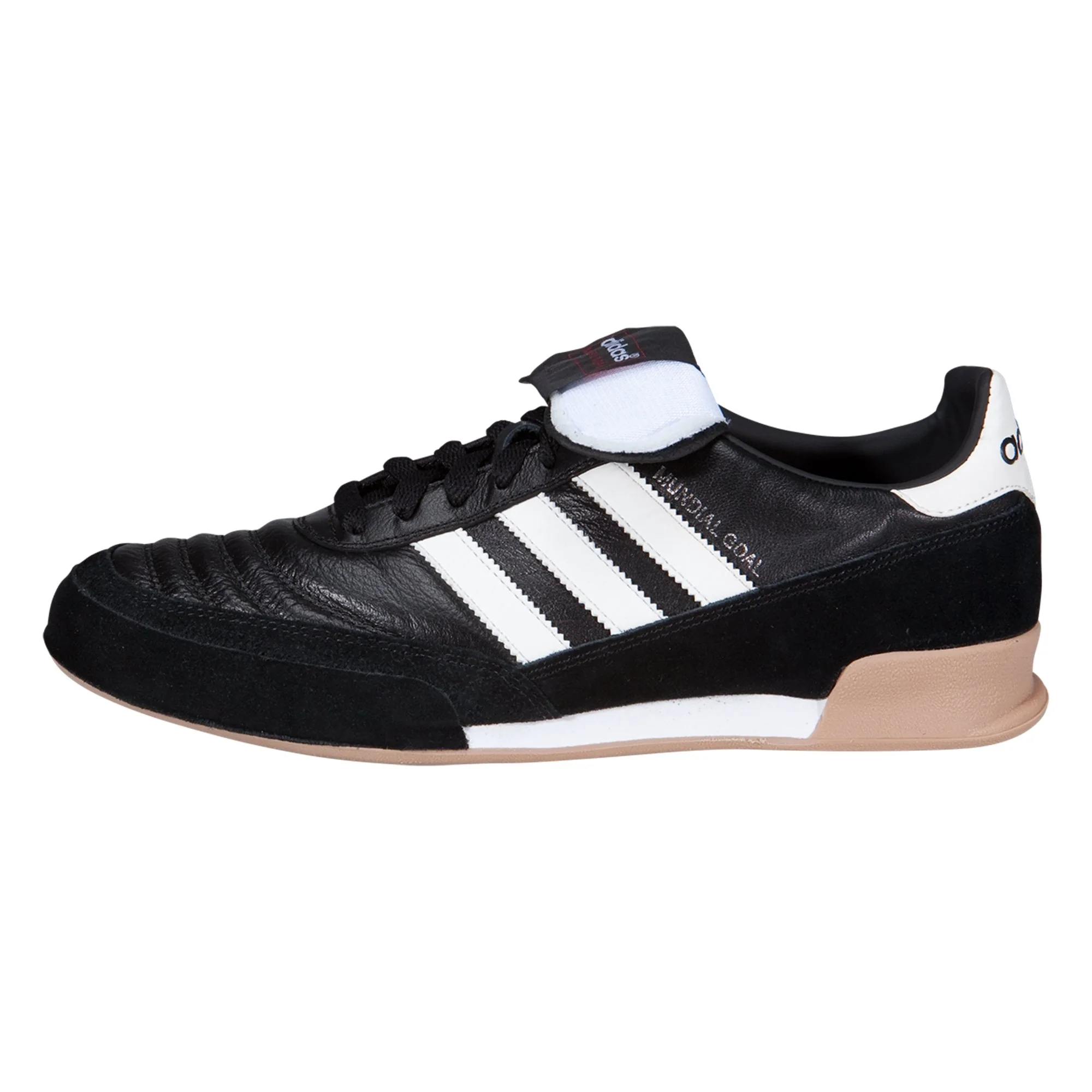 adidas Mundial Goal Indoor Soccer Shoe - Black/White - Image 2