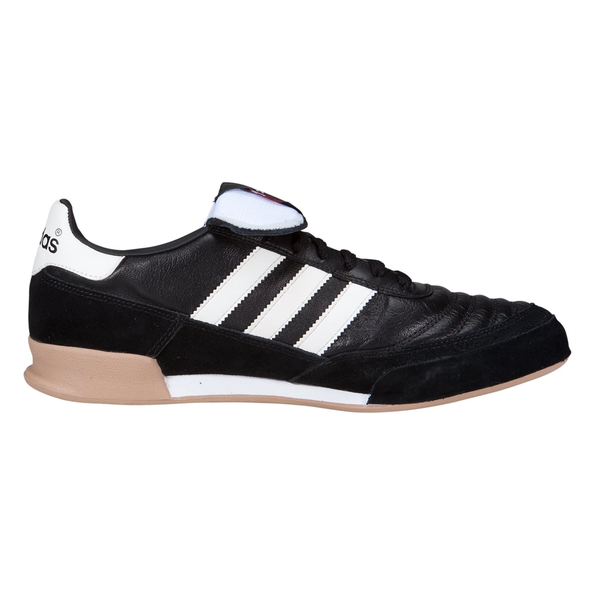 adidas Mundial Goal Indoor Soccer Shoe - Black/White - Image 3