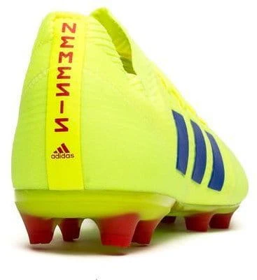 adidas Nemeziz 18.1 Junior Firm Ground Soccer Cleat - Yellow/Red/Blue - Image 4