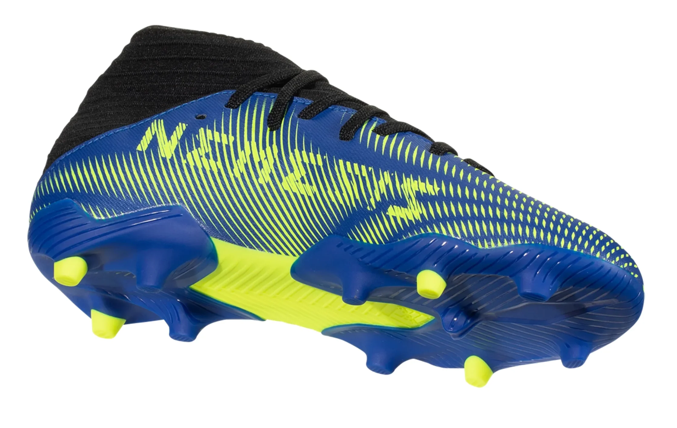 adidas Nemeziz 19.3 JUNIOR Firm Ground Cleat- Team Royal Blue/White/Solar Yellow - Image 3