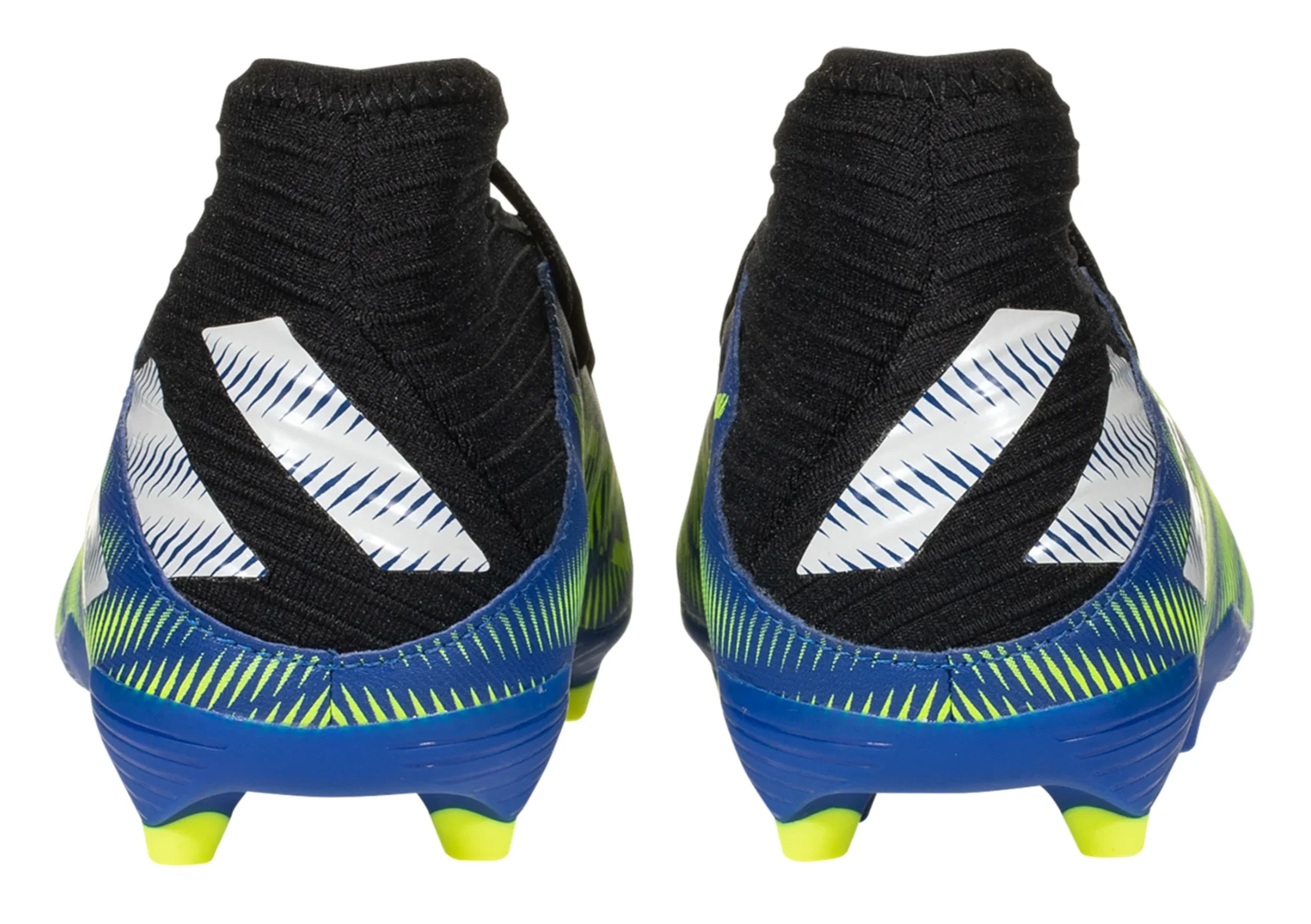 adidas Nemeziz 19.3 JUNIOR Firm Ground Cleat- Team Royal Blue/White/Solar Yellow - Image 6