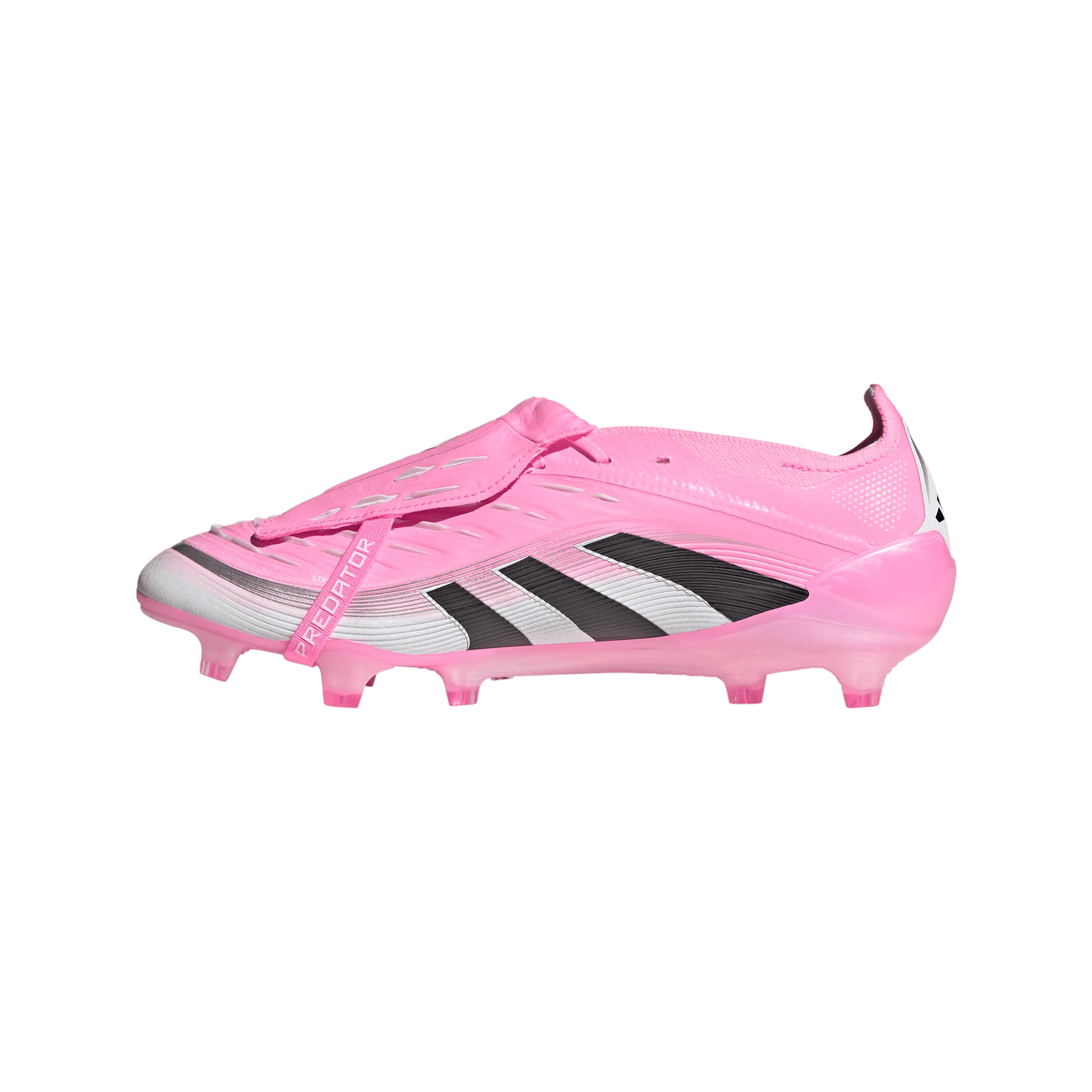 adidas Predator Elite Beckham FoldTongue FT FG Firm Ground Soccer Cleats- Beam Pink / Core Black / Cloud White - Image 2