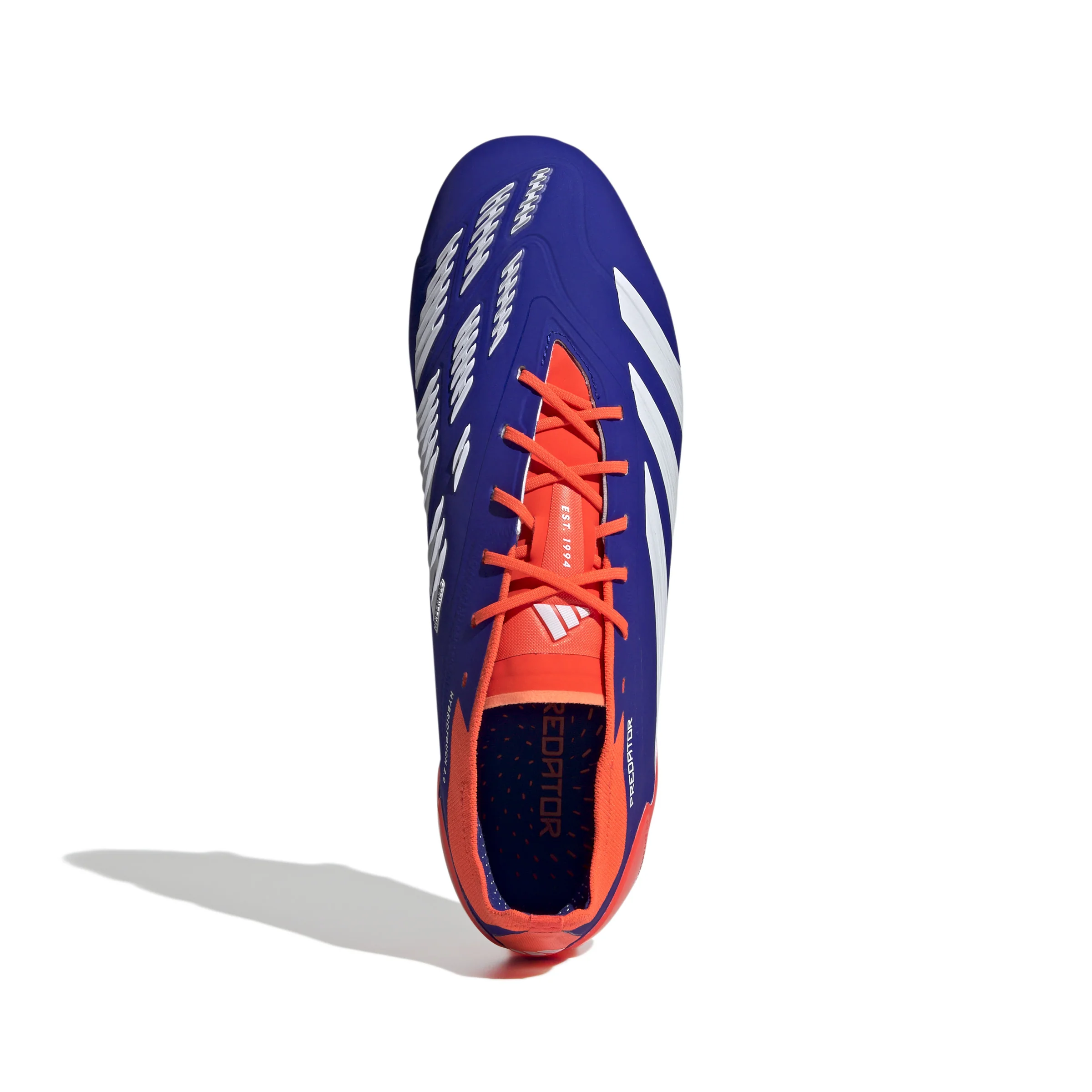 adidas Predator Elite FG Firm Ground Soccer Cleat -Lucid Blue / Cloud White / Solar Red - Image 2