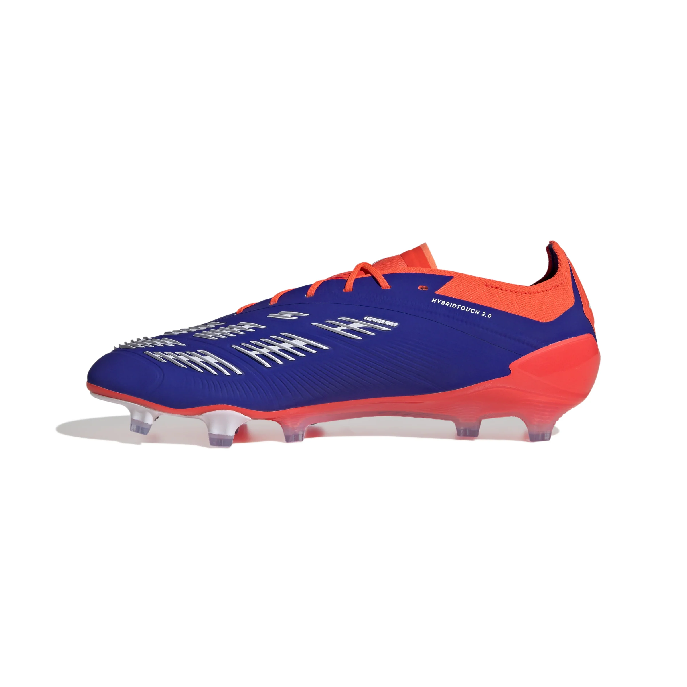 adidas Predator Elite FG Firm Ground Soccer Cleat -Lucid Blue / Cloud White / Solar Red - Image 4