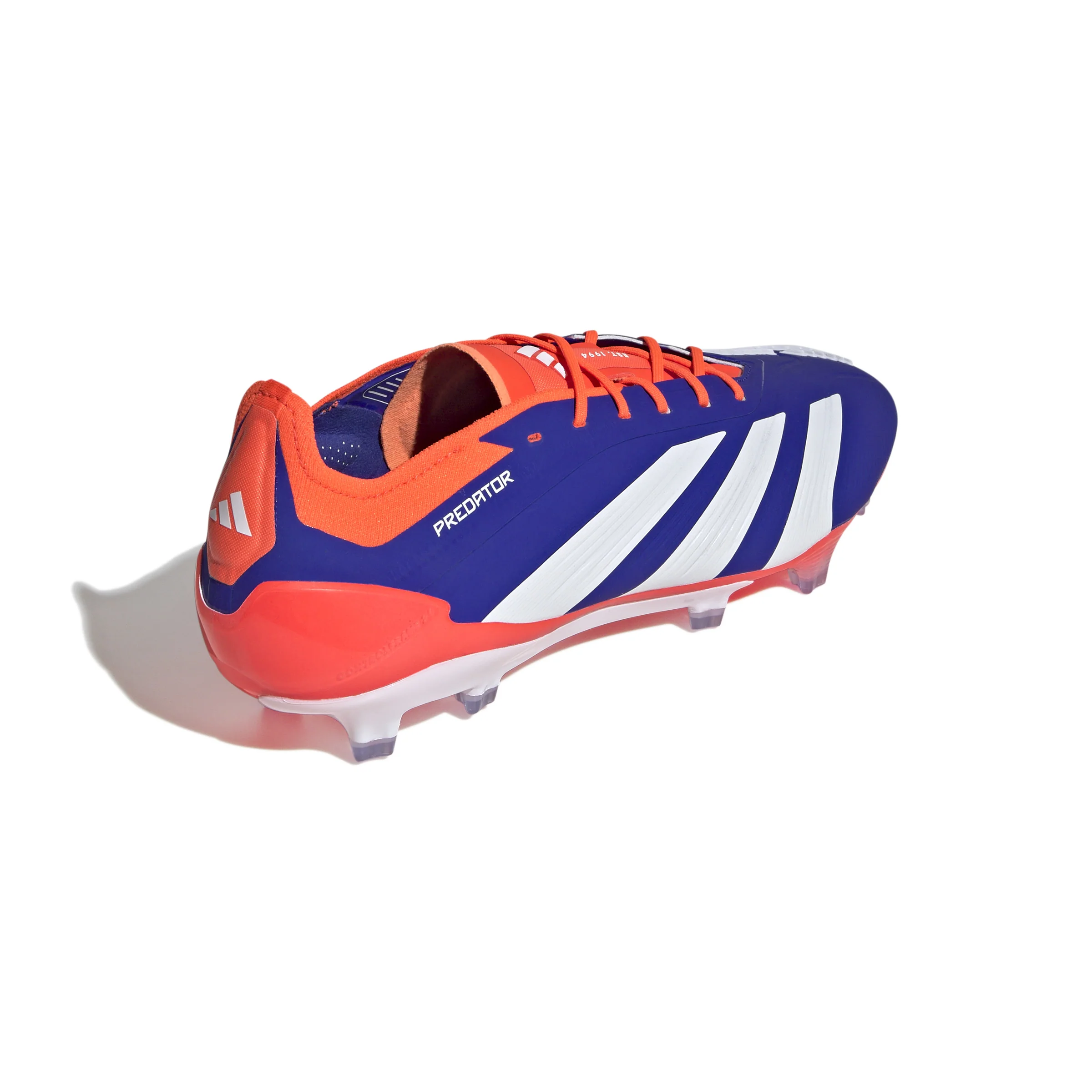 adidas Predator Elite FG Firm Ground Soccer Cleat -Lucid Blue / Cloud White / Solar Red - Image 5