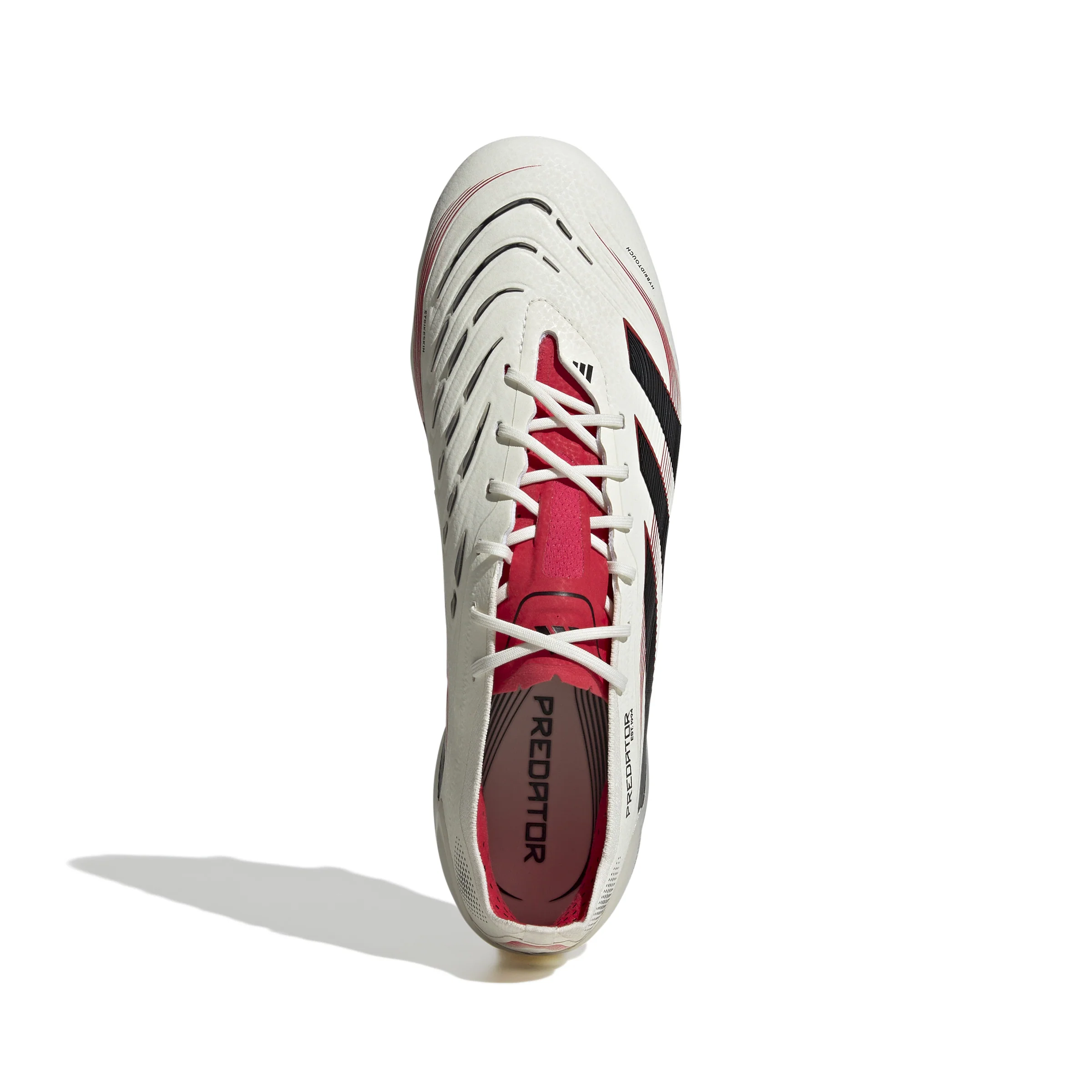 adidas Predator Elite FG Firm Ground Soccer Cleat - Off White/ Core Black/ Pure Ruby - Image 4