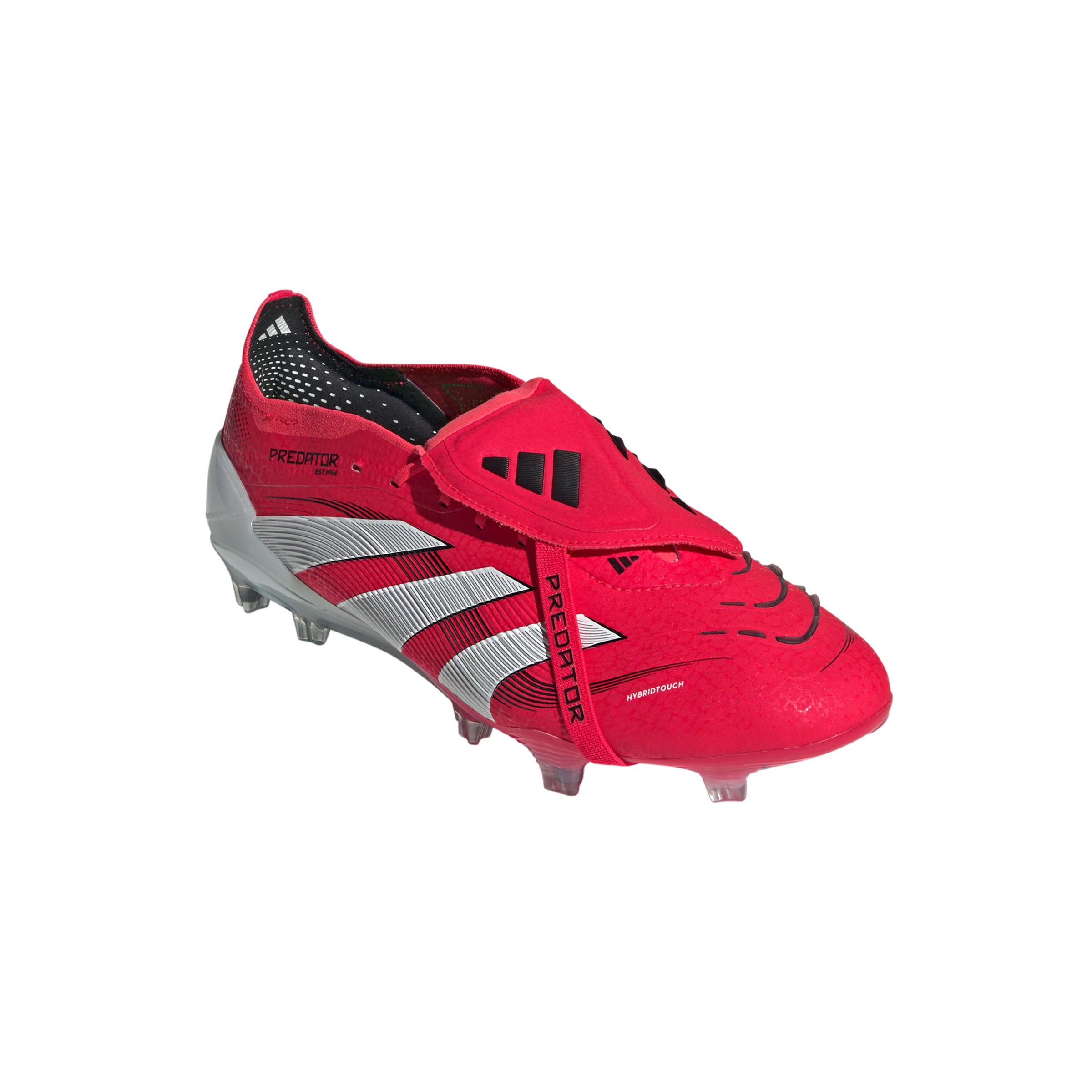adidas Predator Elite Fold Tounge FG Firm Ground Soccer Cleat - Lucid Red / Cloud White / Core Black - Image 3