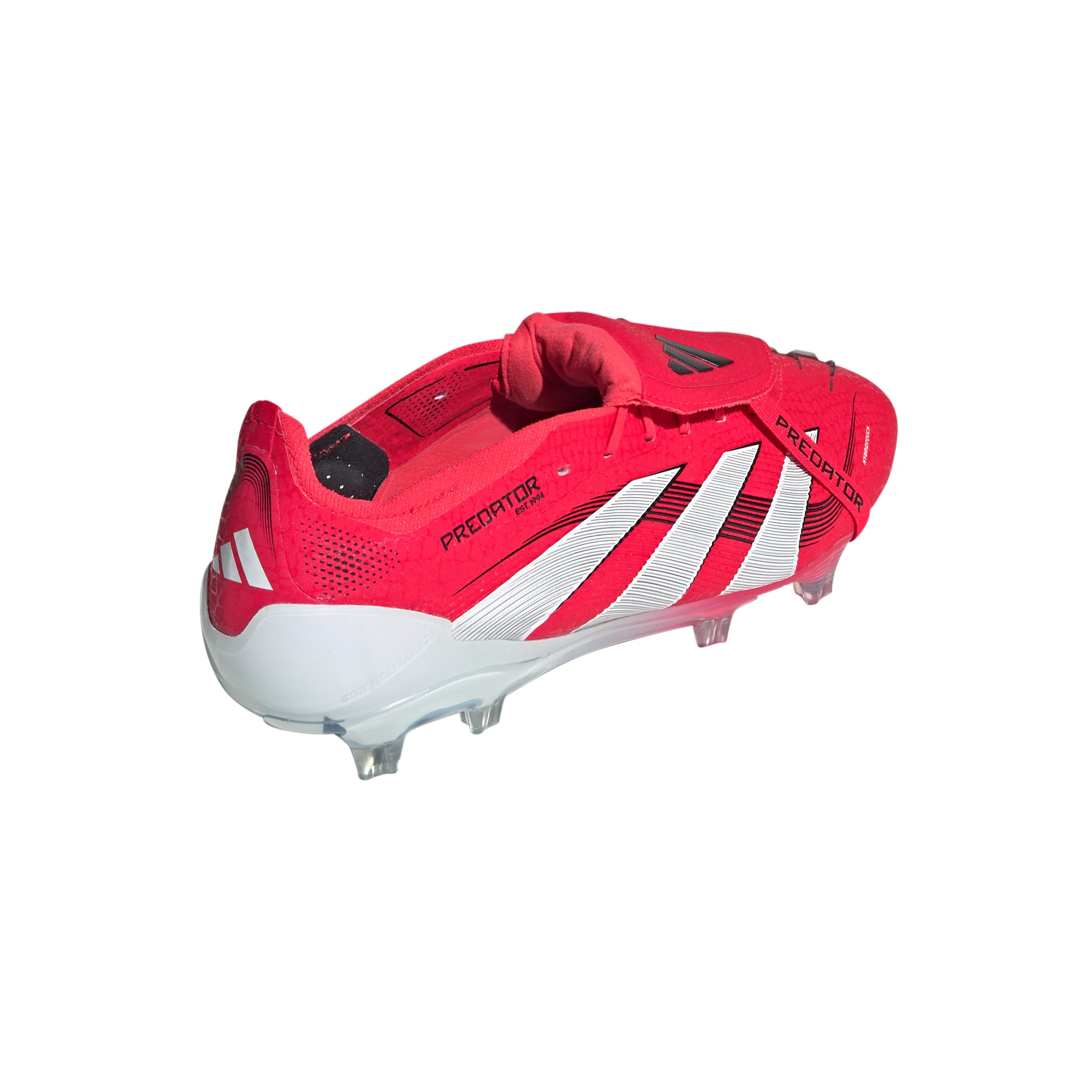 adidas Predator Elite Fold Tounge FG Firm Ground Soccer Cleat - Lucid Red / Cloud White / Core Black - Image 4
