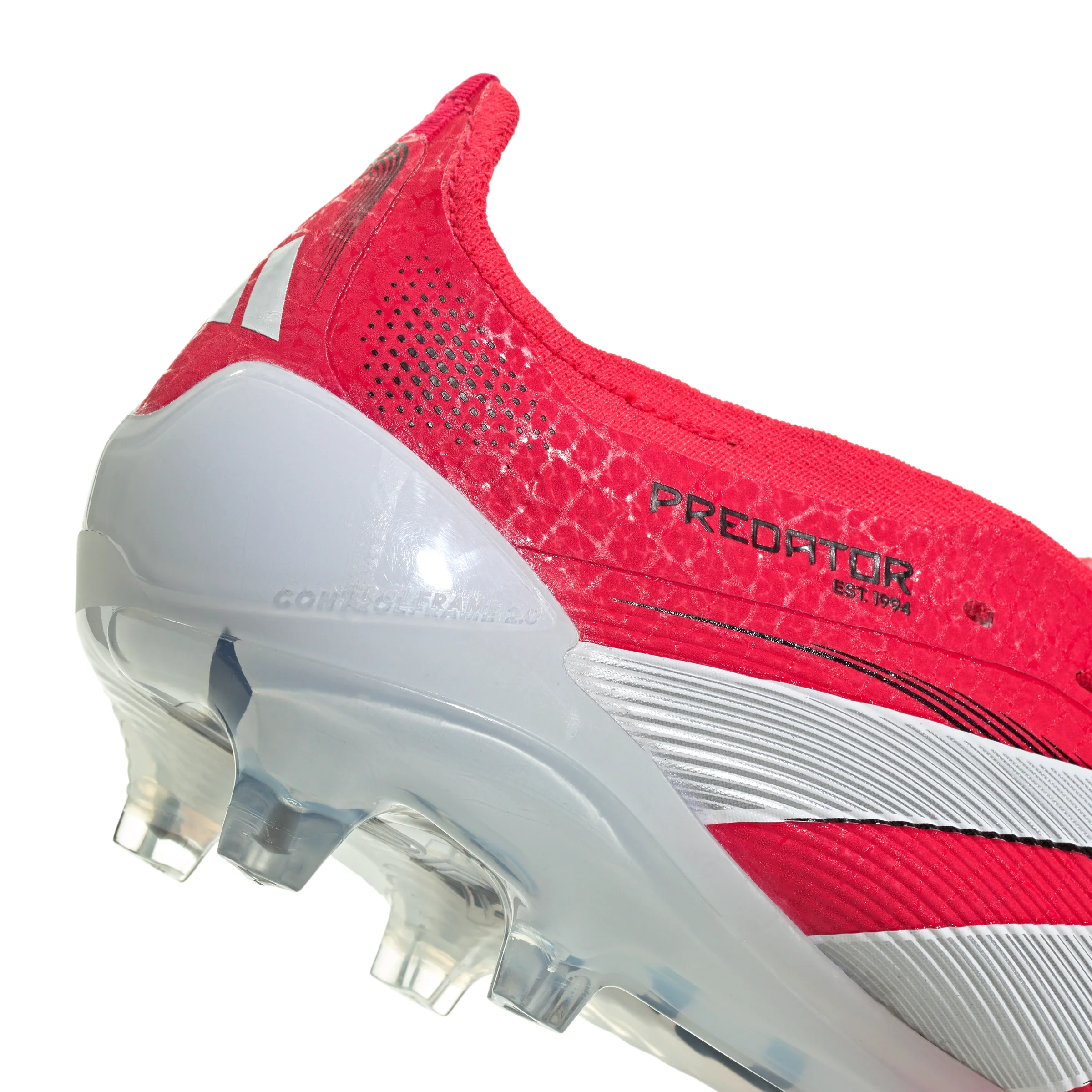 adidas Predator Elite Fold Tounge FG Firm Ground Soccer Cleat - Lucid Red / Cloud White / Core Black - Image 7